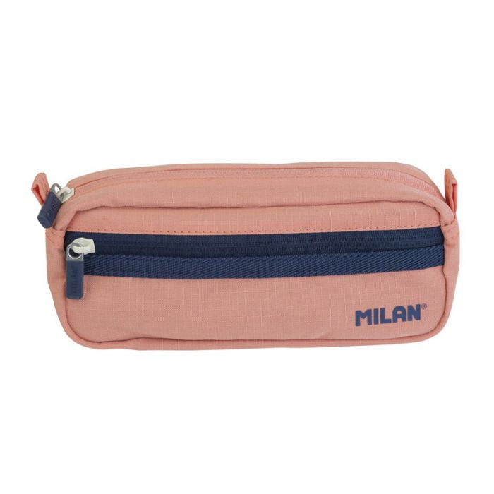 Thumbnail: Trousse rectangulaire à 2 fermetures éclair, série 1918, bleu marine