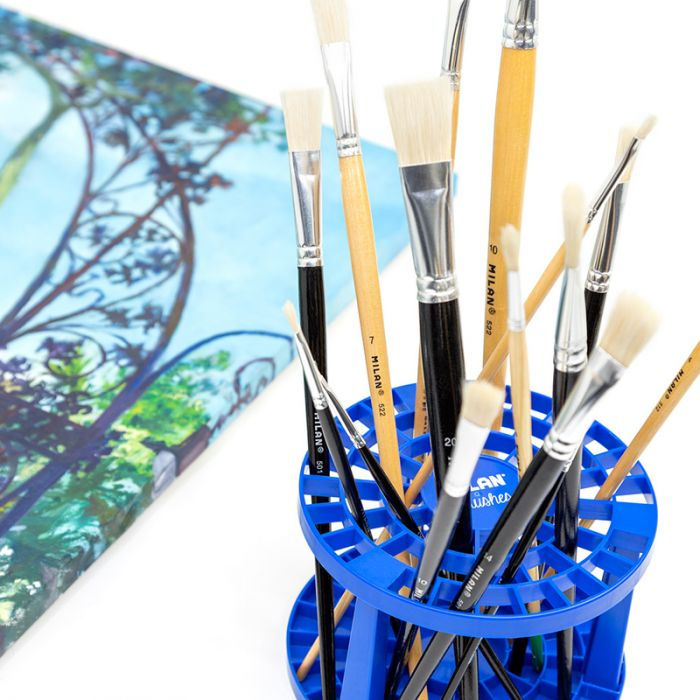 Miniature : Support pour pinceaux avec 49 trous