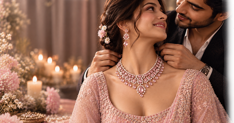Miraya Couple Imitation anti tarnish jewellery