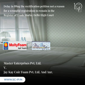 Master Enterprises Pvt. Ltd. v. Jay Kay Coir Foam Pvt. Ltd. And Anr.