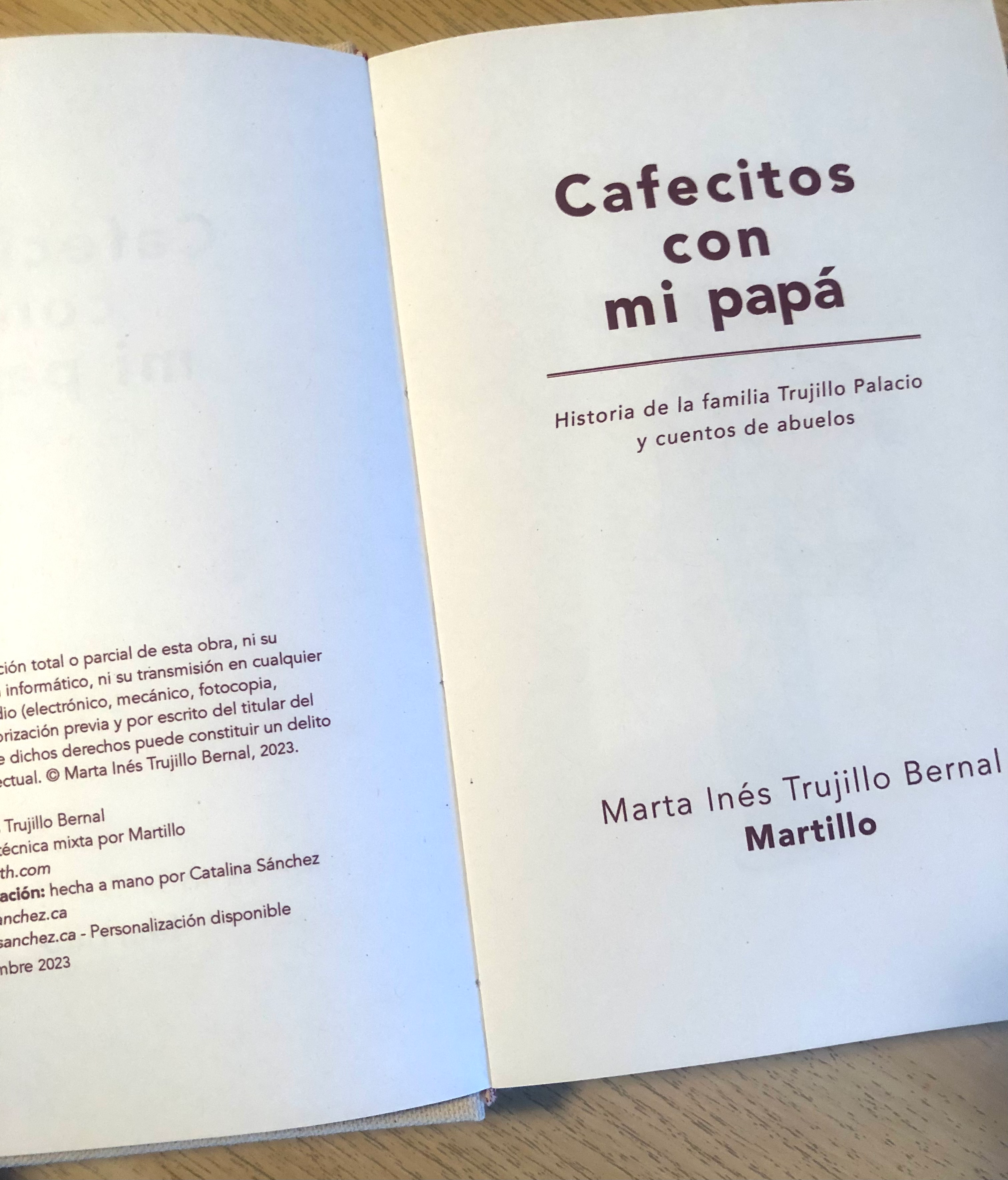 Libro Cafecitos con mi papá