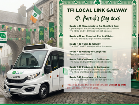 St. Patrick’s Day Service Update, 17 March 2026