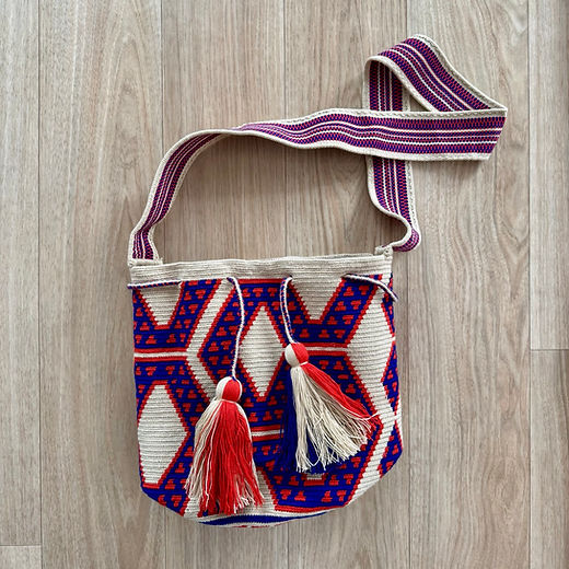 Colombia Wayuu excl. contrast beige L | Happies People