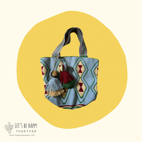 Wayuu tote gris XL | Happies People