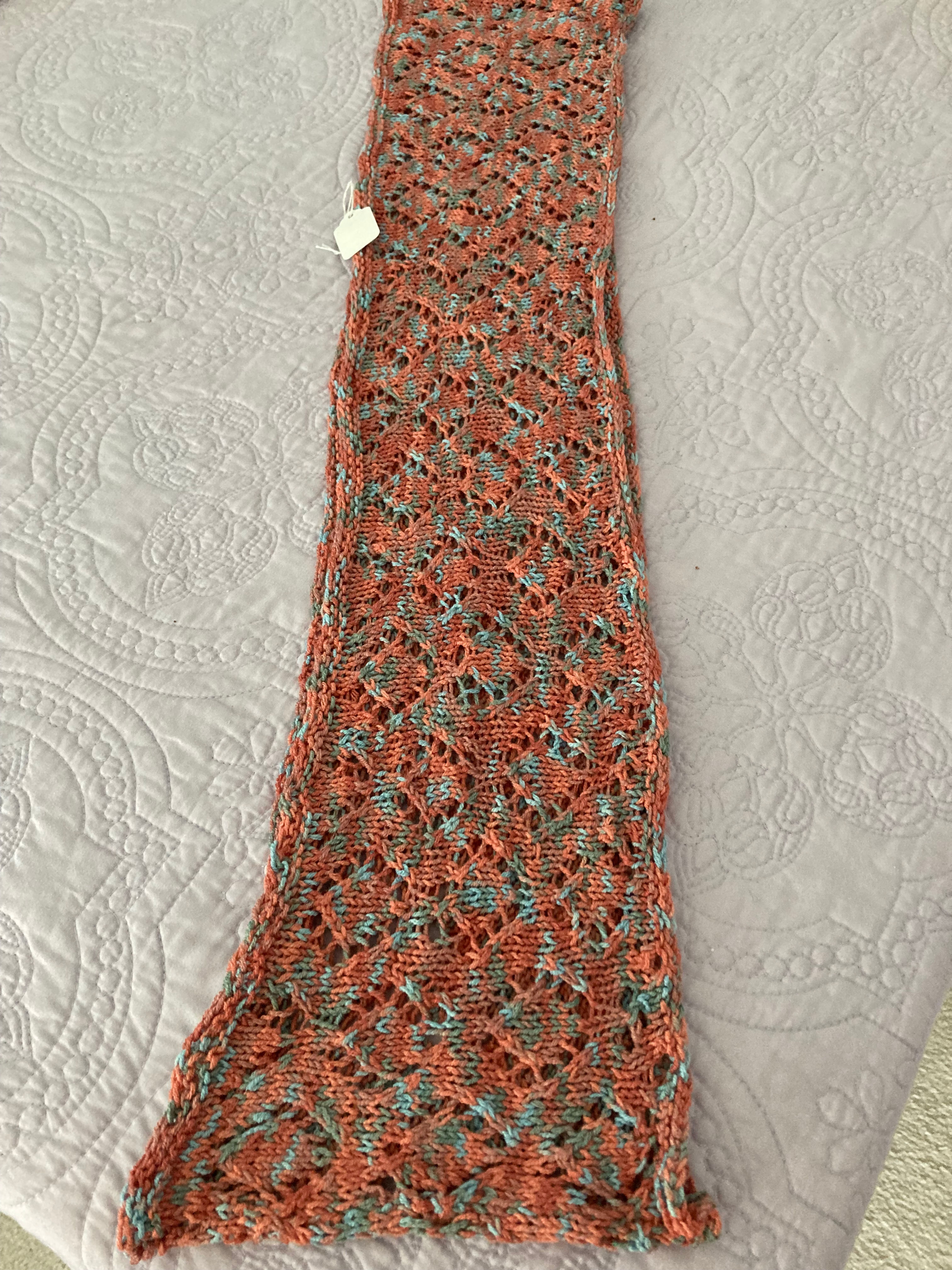 Cowl, Orange/Light Blue