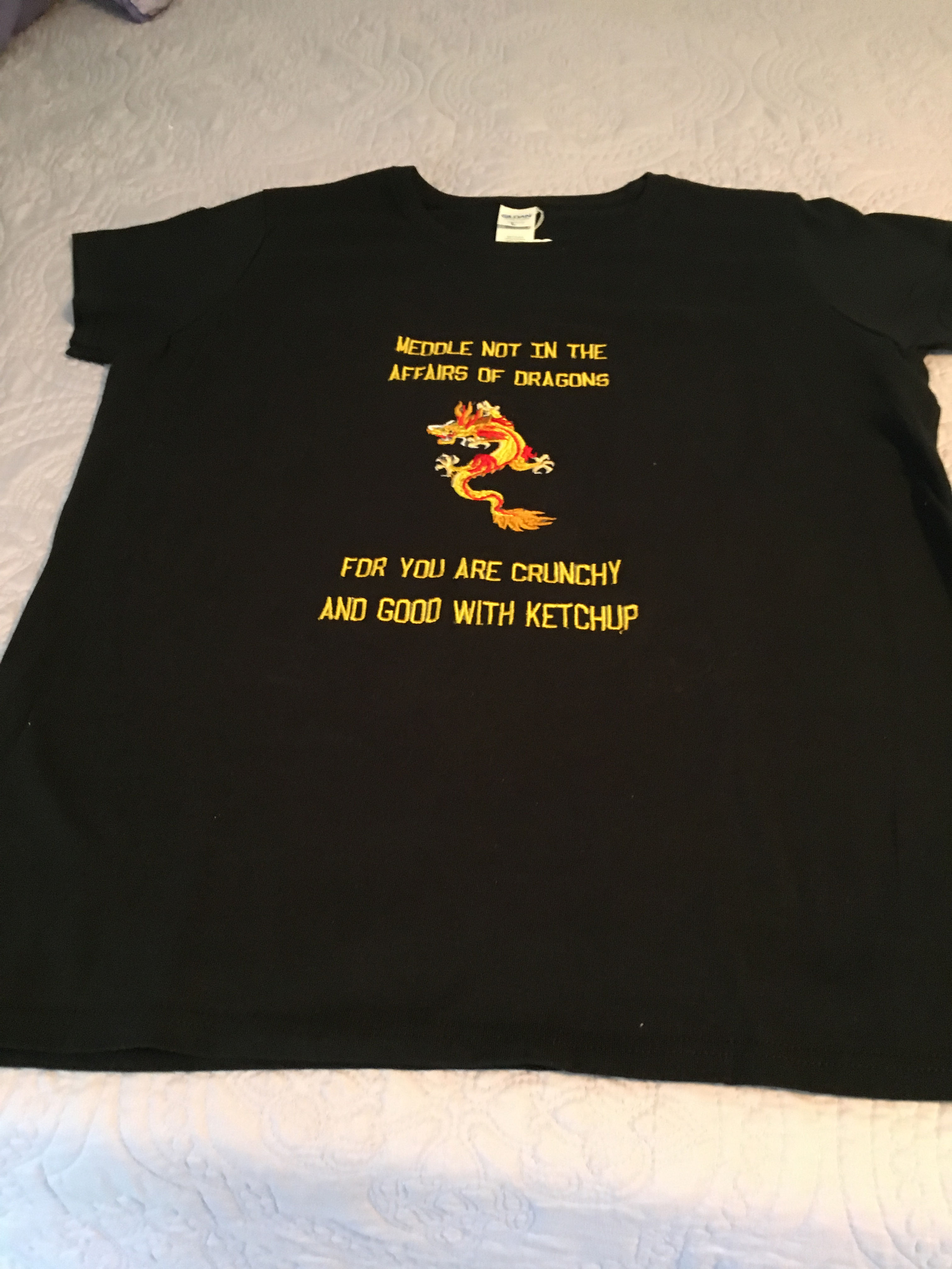 Tee Shirt Men's Lge ,Dragon