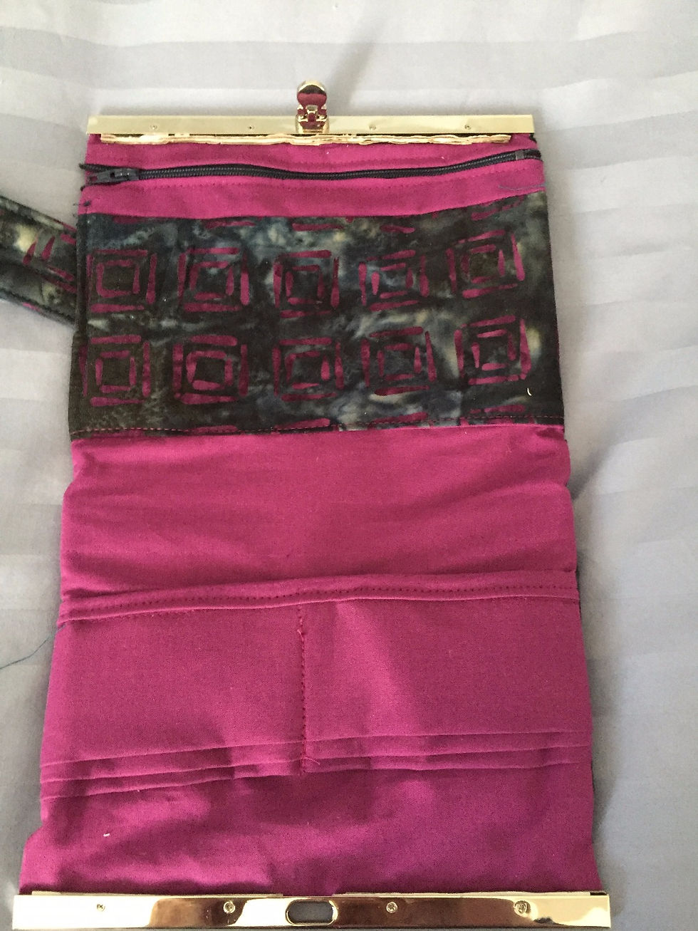 Thumbnail: Clutch Wallet-Dk Teal/Violet