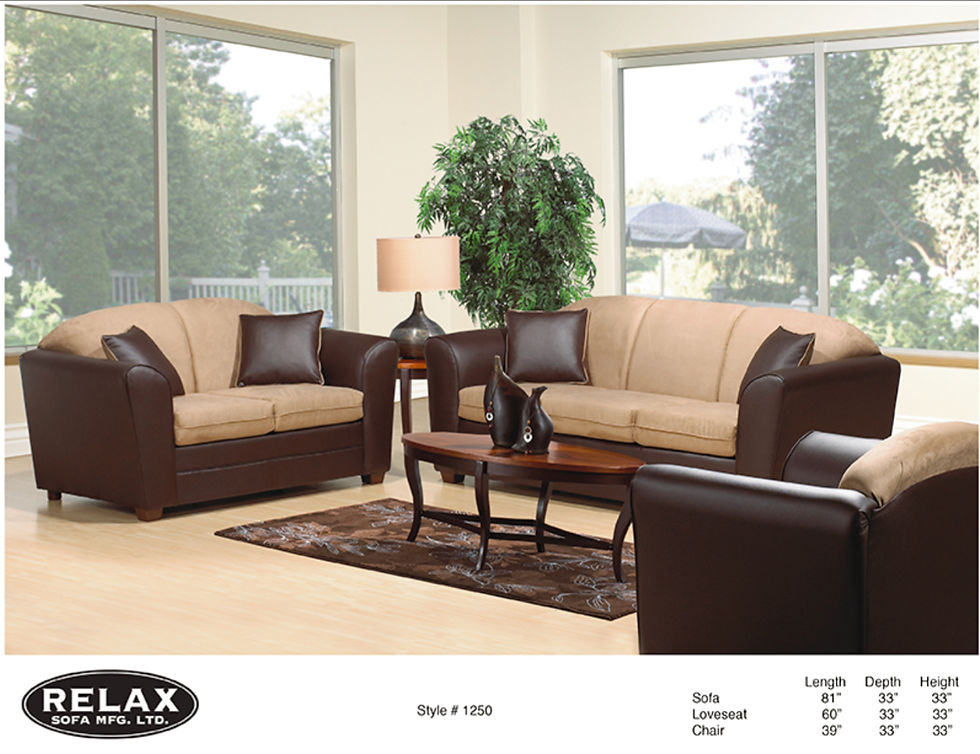 3-Piece Living Room Set ,Style  #1250