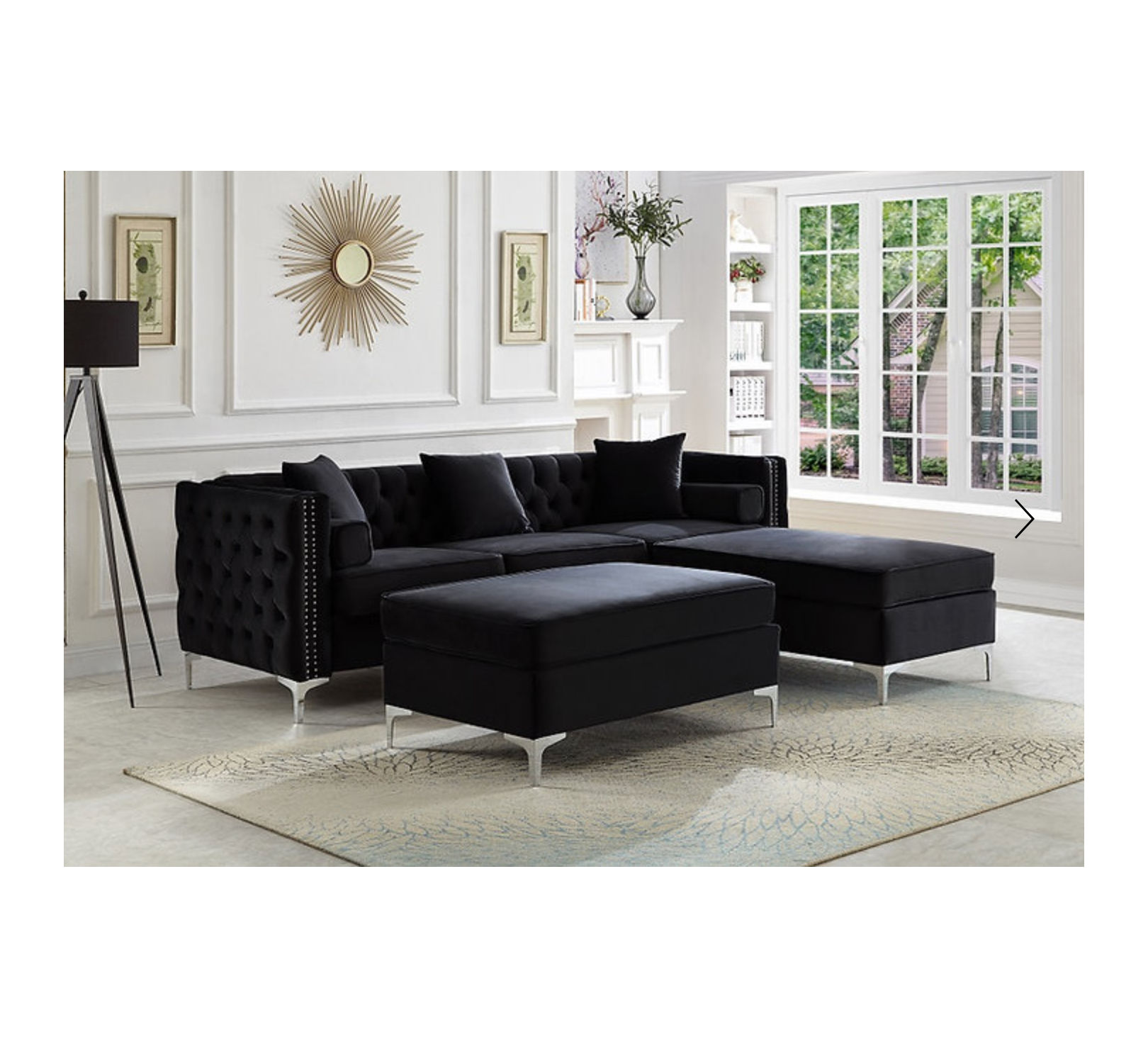 Sofa Sectional& Ottoman