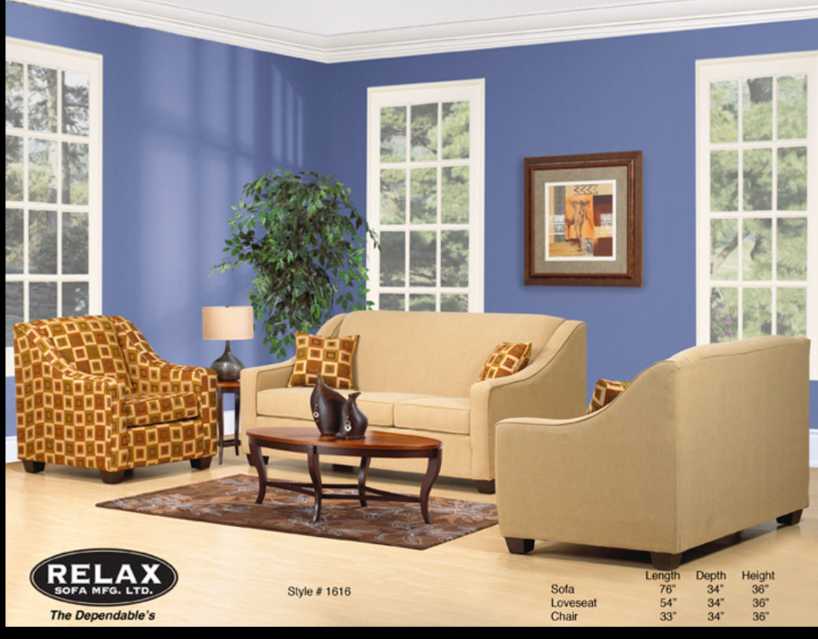 1616 SOFA LOVESEAT AND CHAIR SET