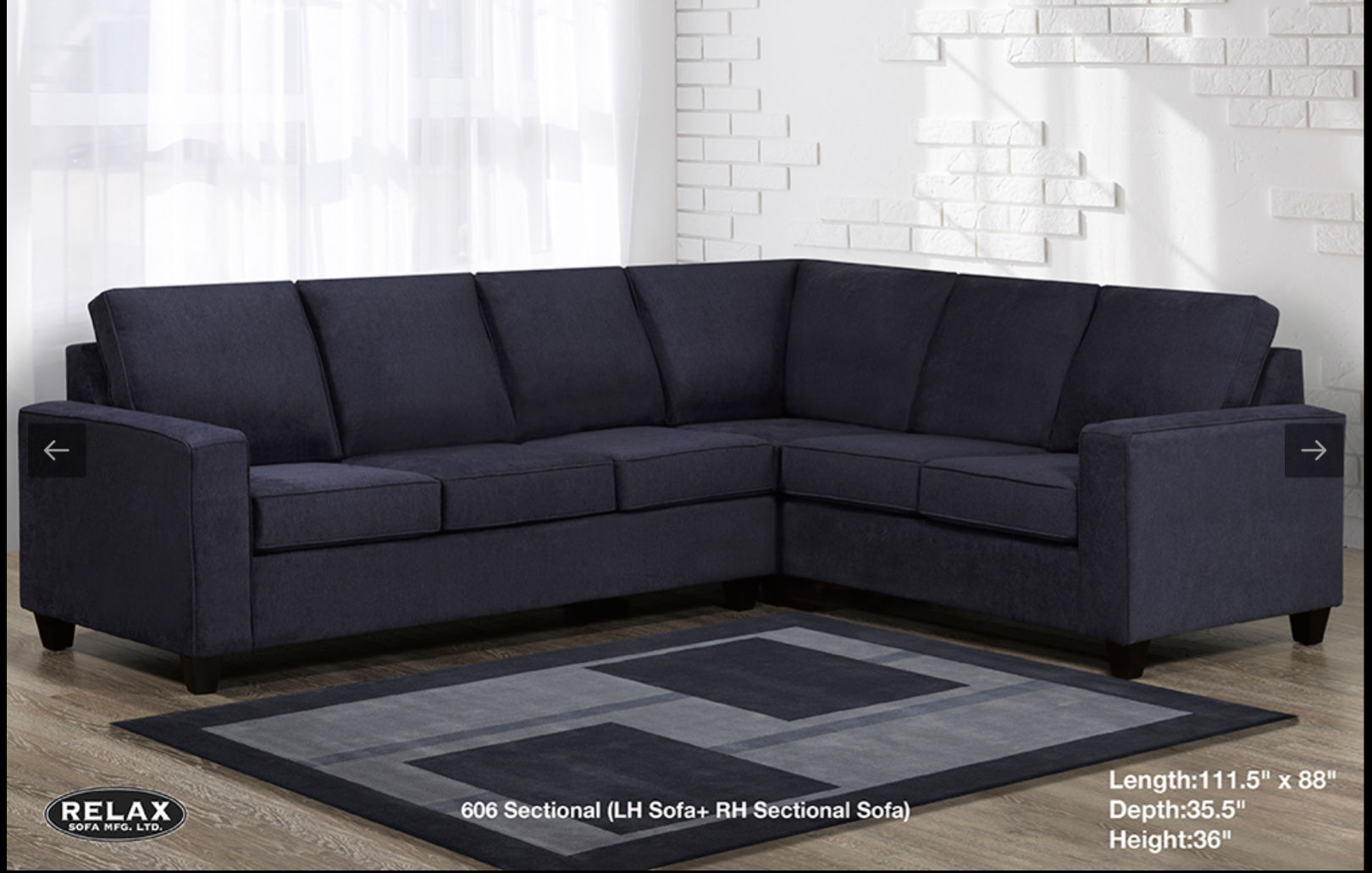 606 sectional