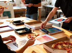 Pizza & Printmaking
