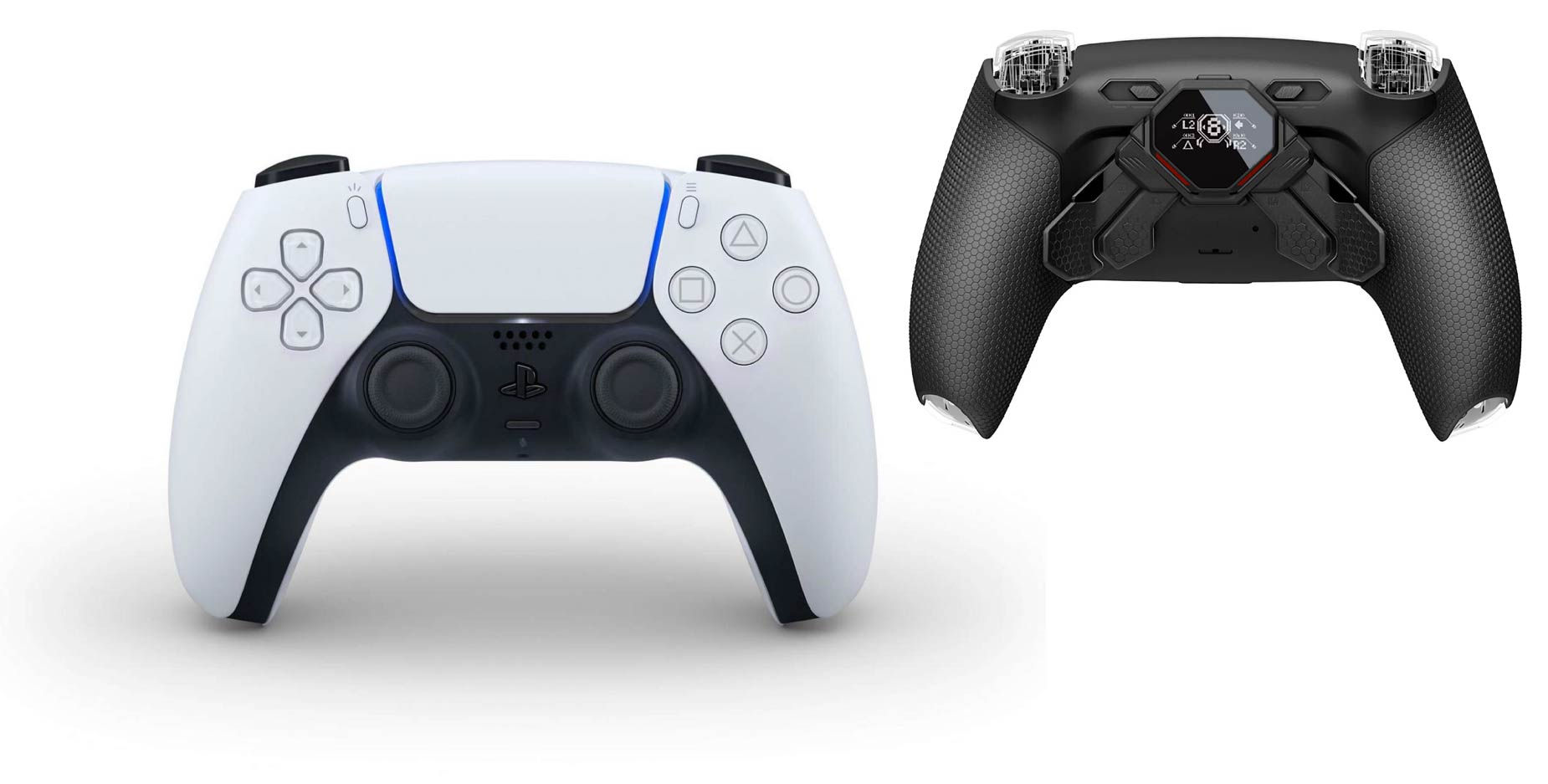 Rapidfire Custom PS5 Controller mit 2 - in Weiß - eXtremeRate SPARK