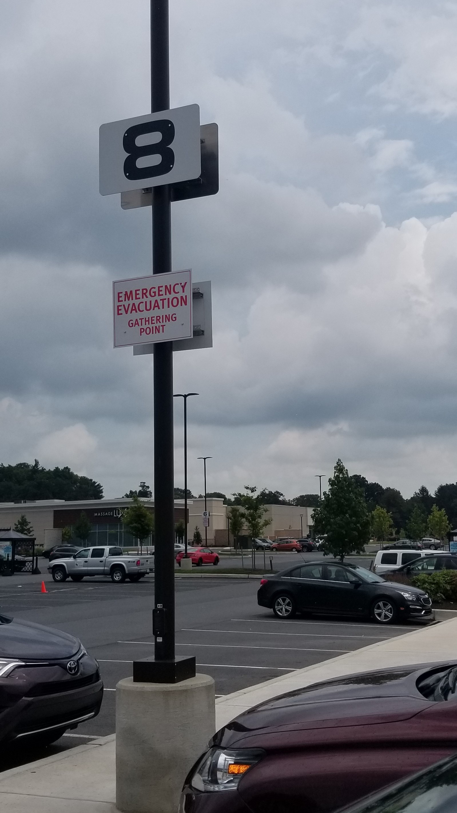 Parking lot sign
