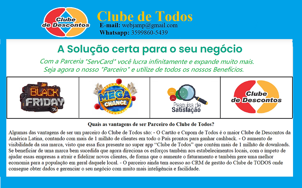 .+ clubedetodos parceiros +++