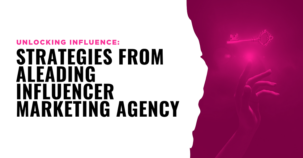 Influencer marketing strategies