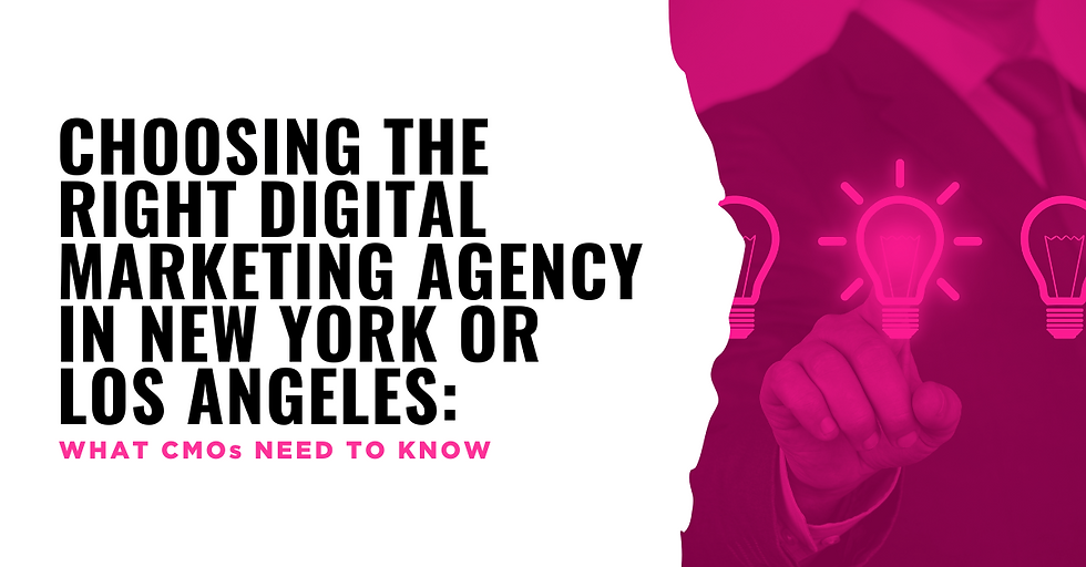 digital marketing agency in NYC or LA