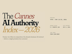 The Cannes AI Authority Index — 2026