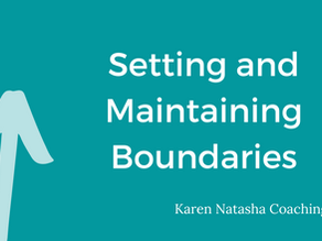 Setting and Maintaining Boundaries