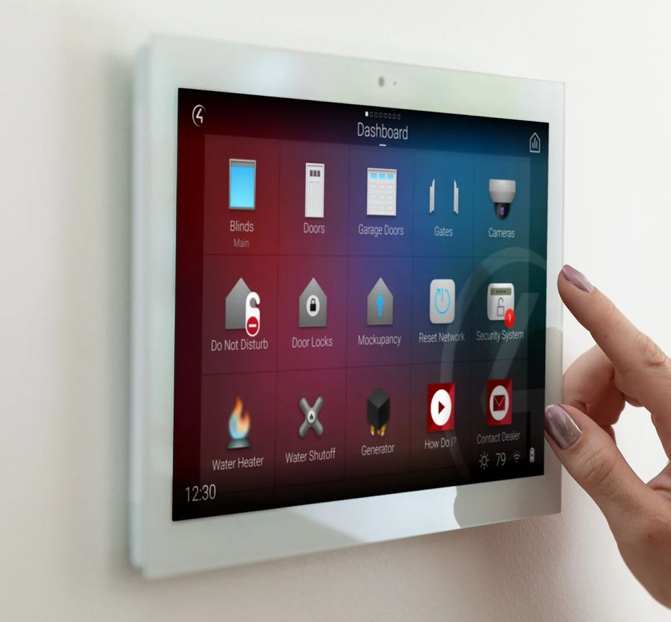 supervision domotique control4 touchpanel