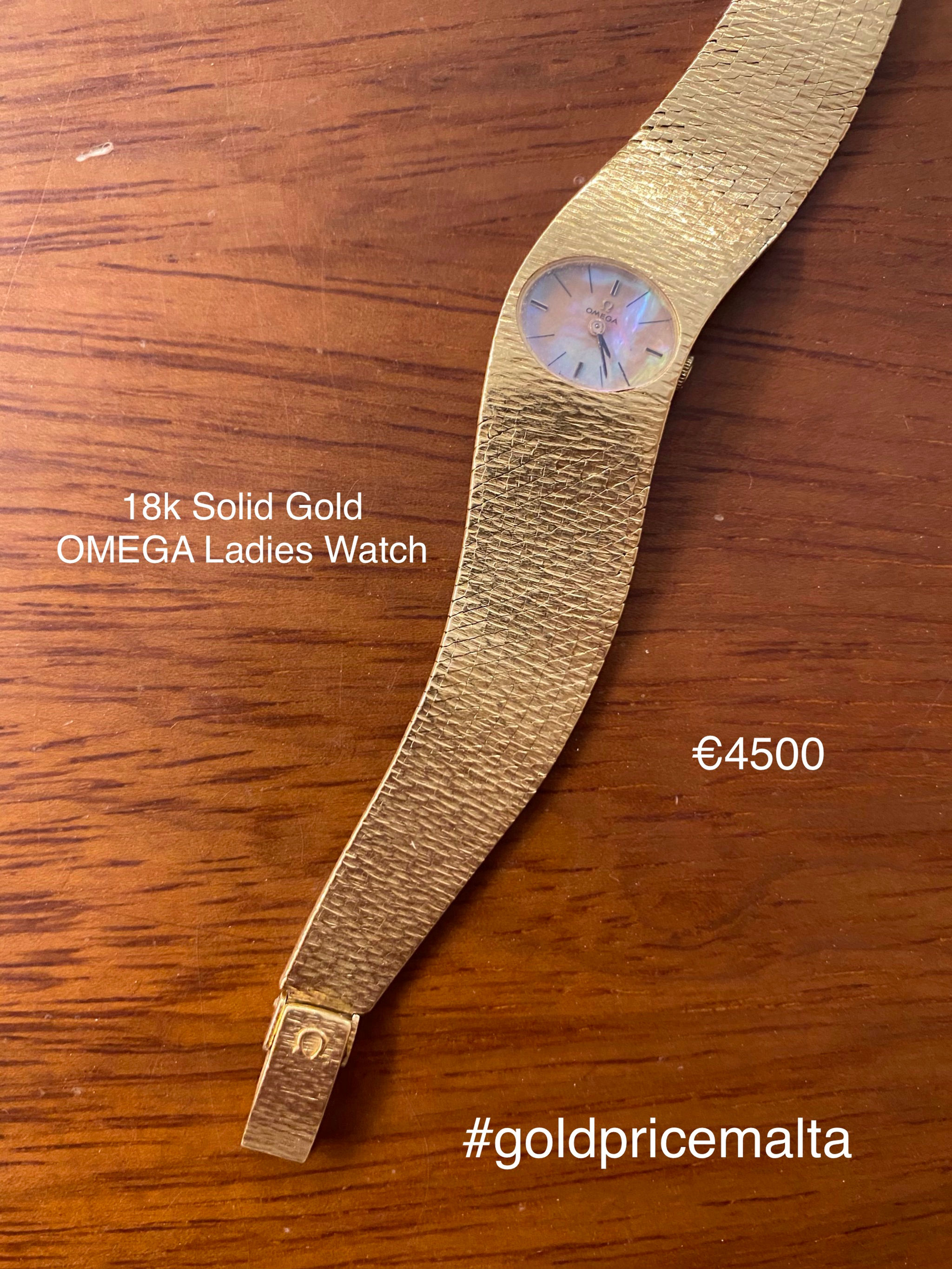 18 Carat Solid Gold OMEGA Ladies Watch