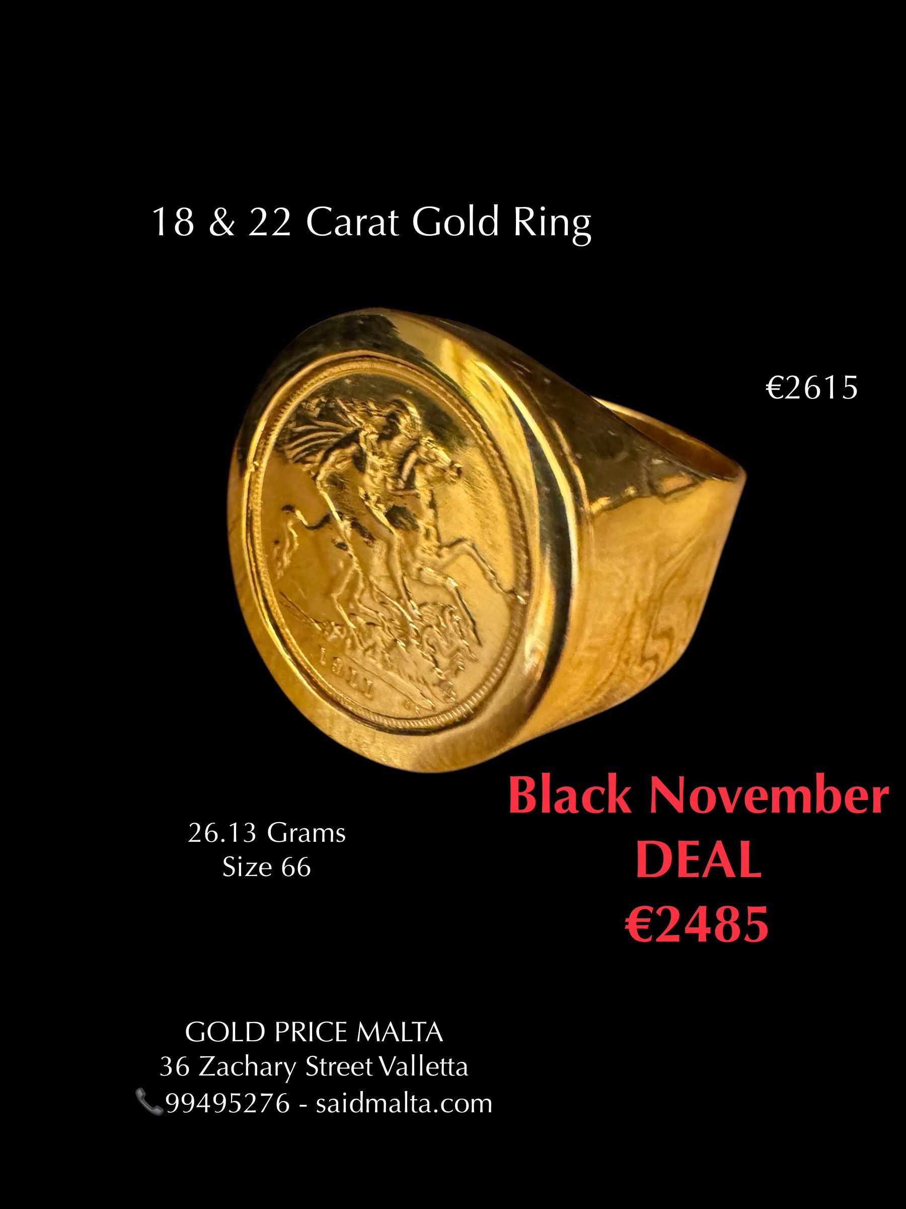18 & 22 Carat Gold Ring
