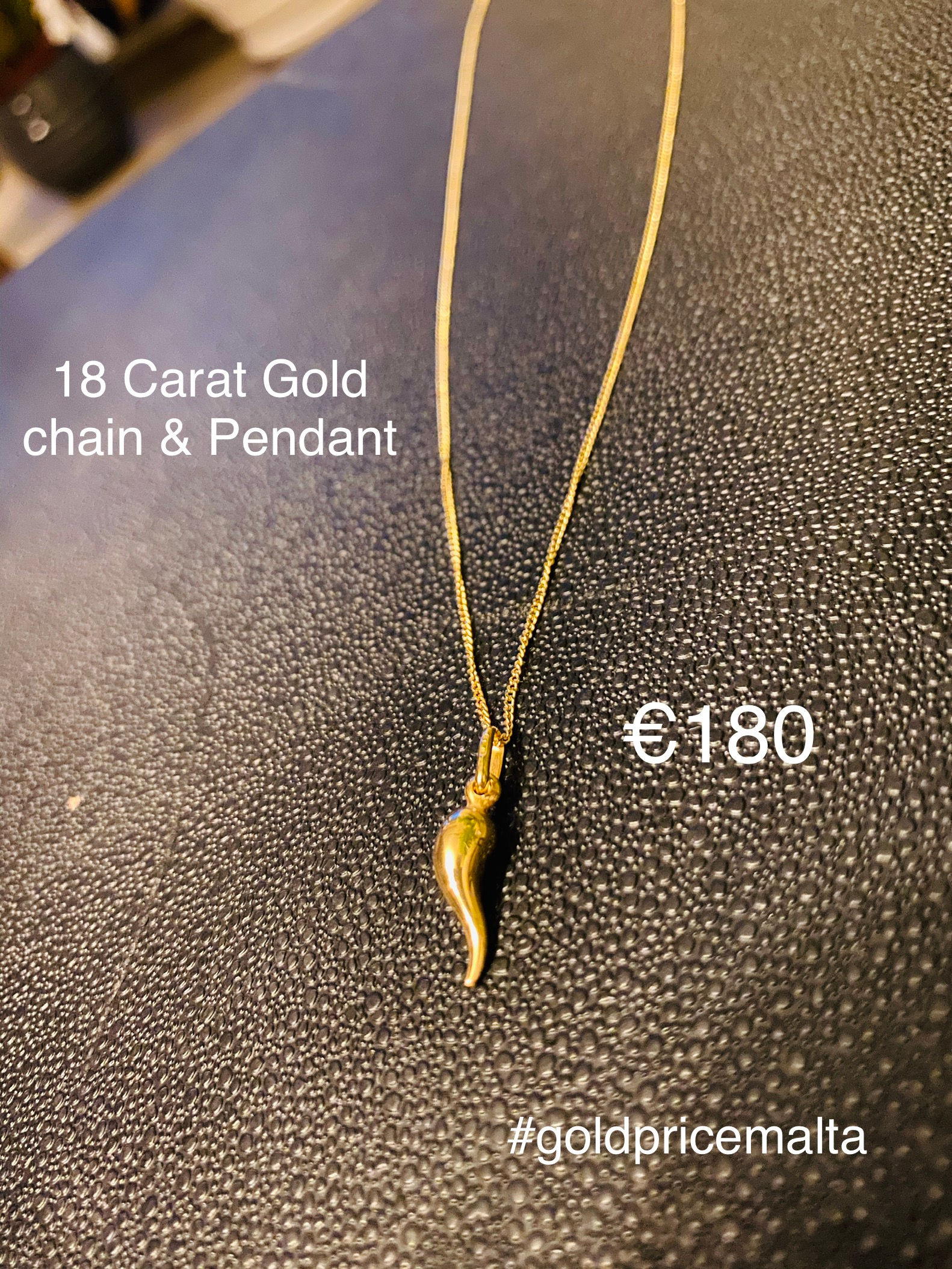 18 Carat Gold Chain & Pendant
