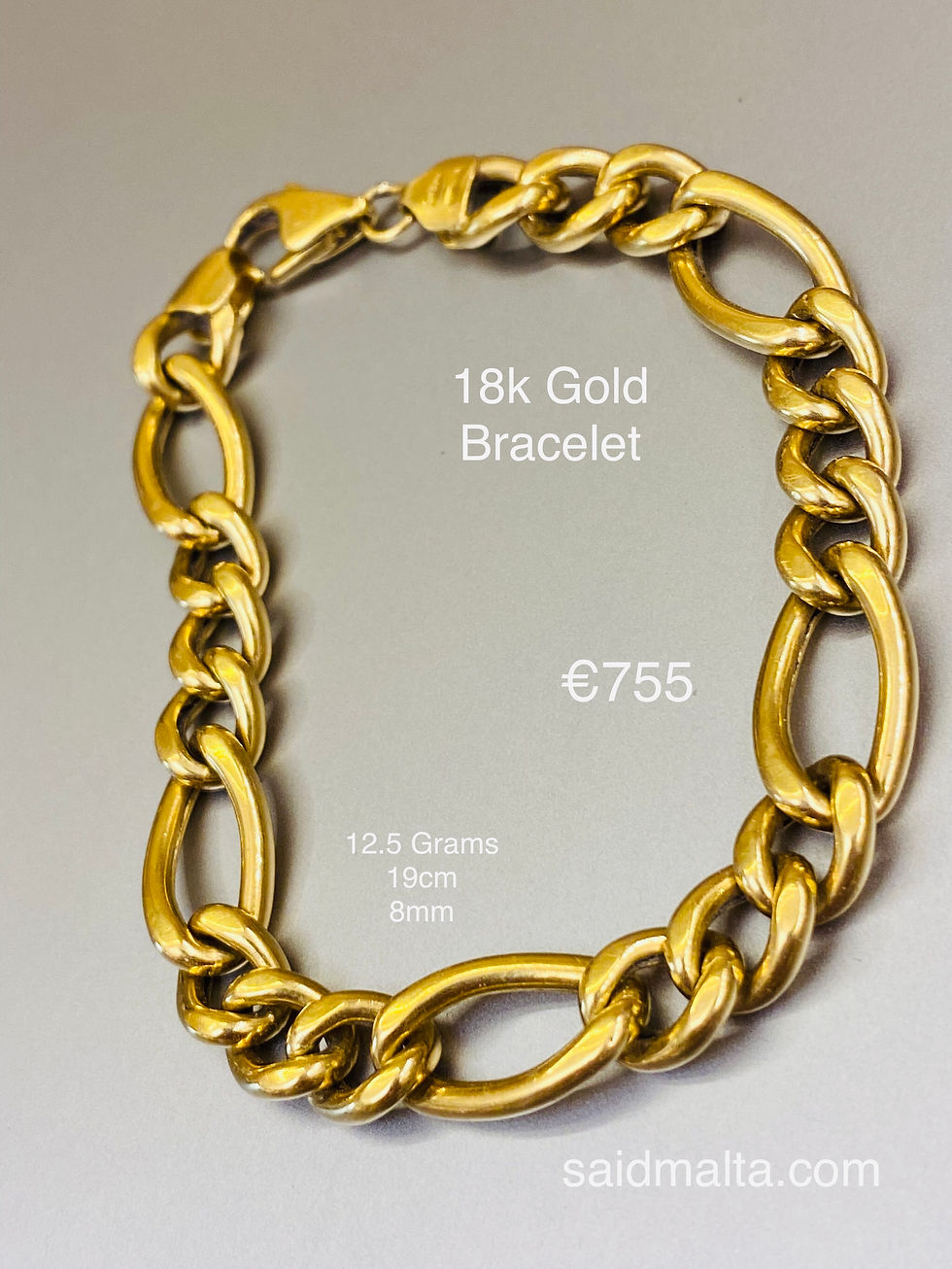 18 Carat Gold Bracelet