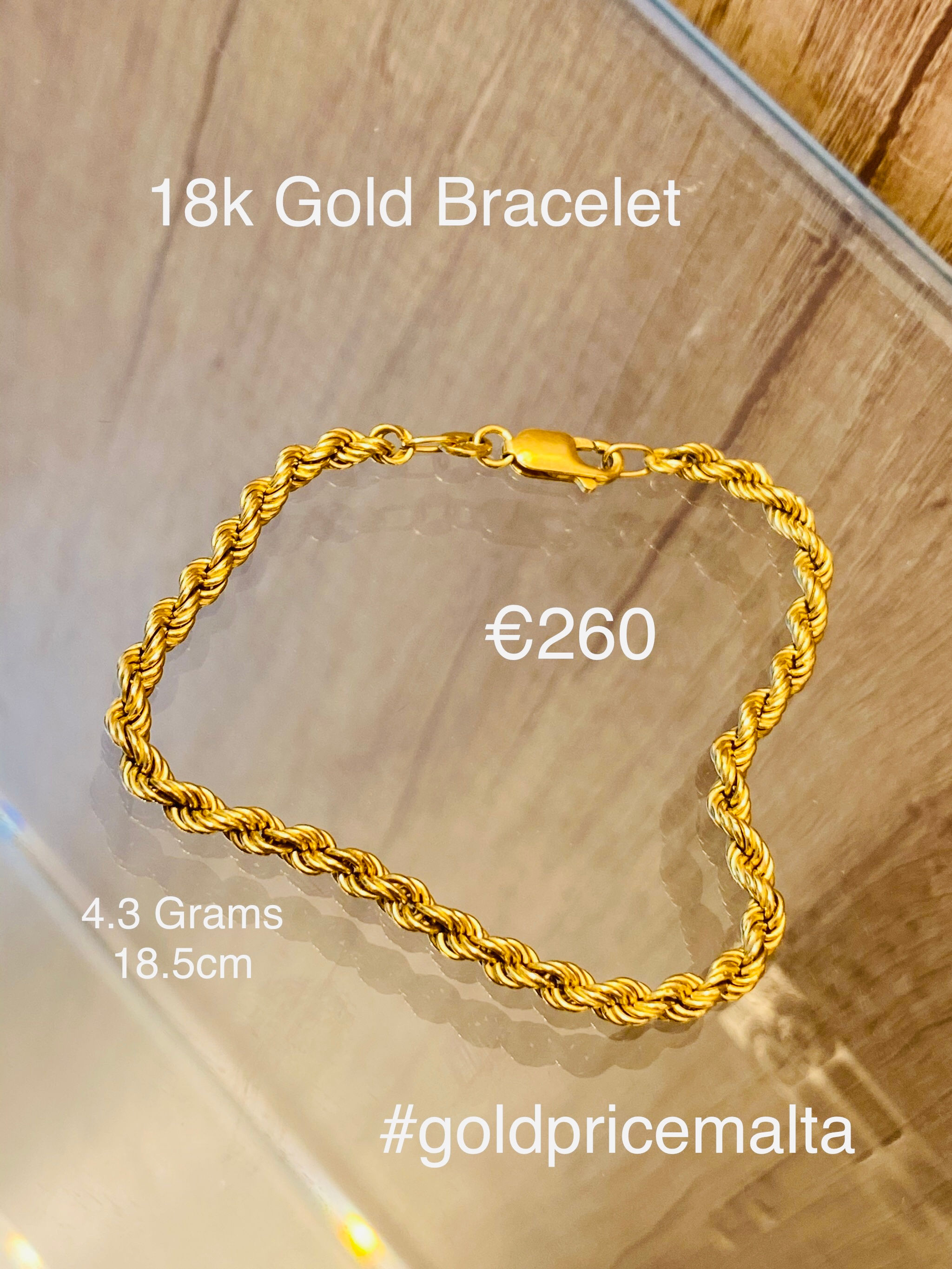 18 Carat Gold Bracelet