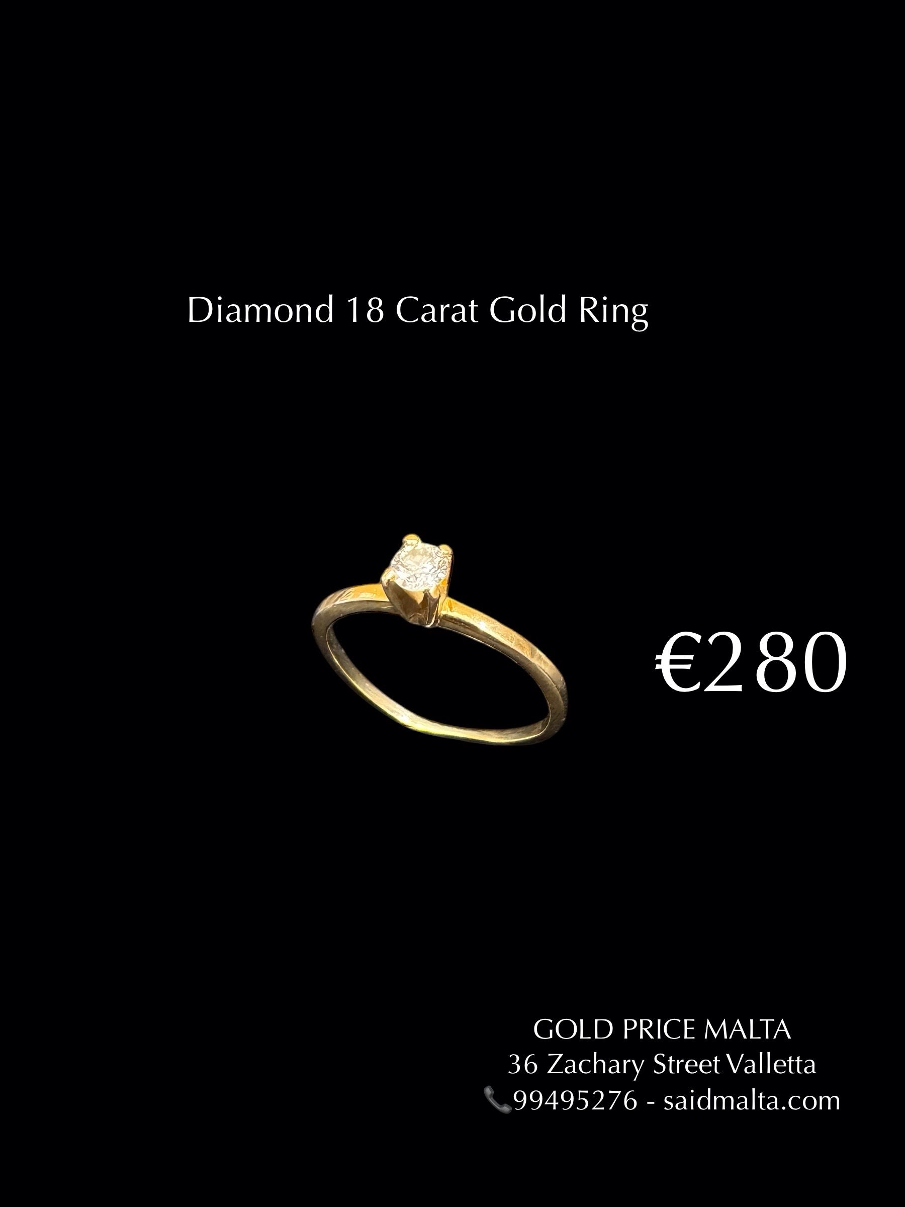 Diamond 18 Carat Gold Ring