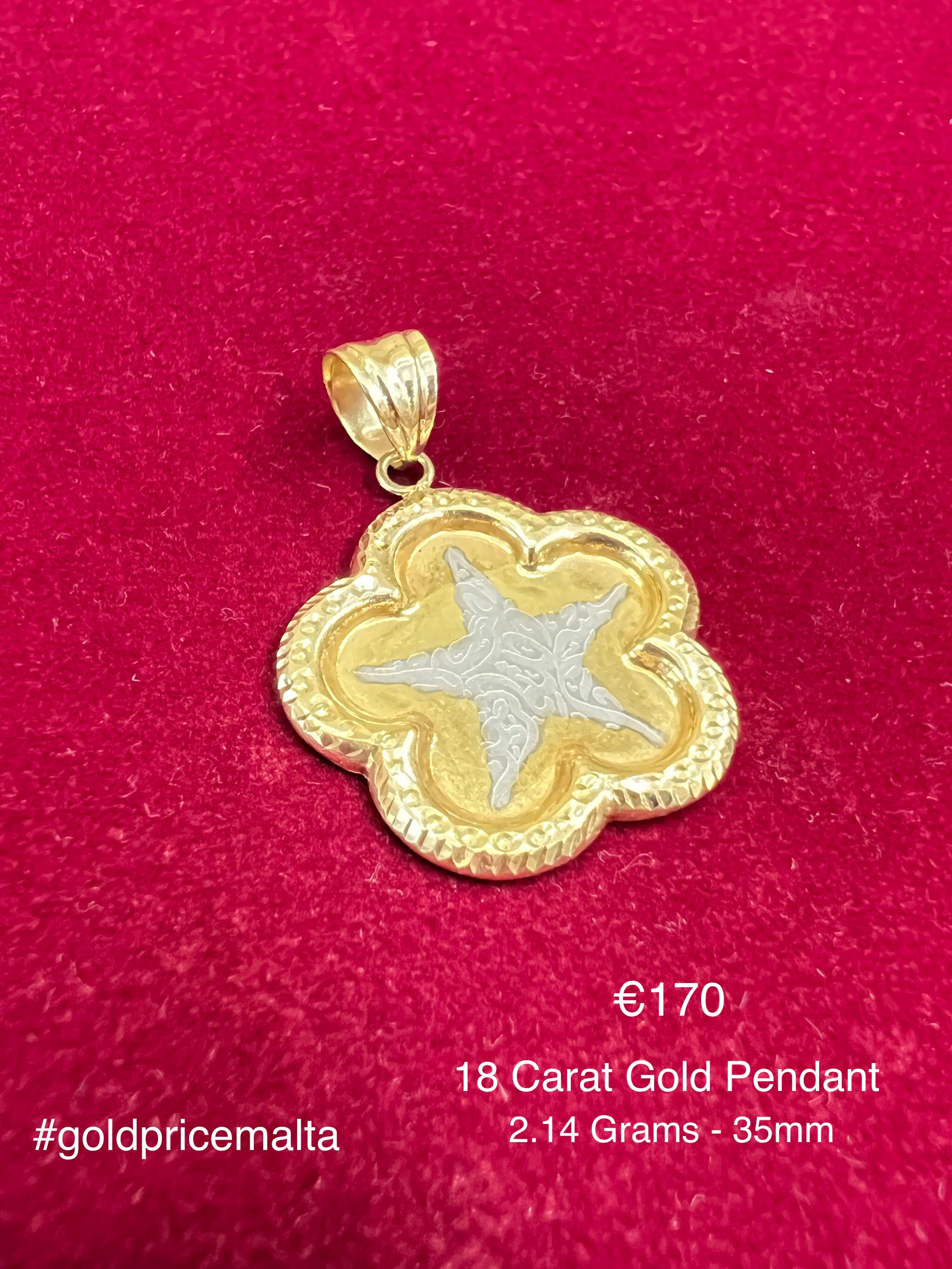 18 Carat Gold Pendant