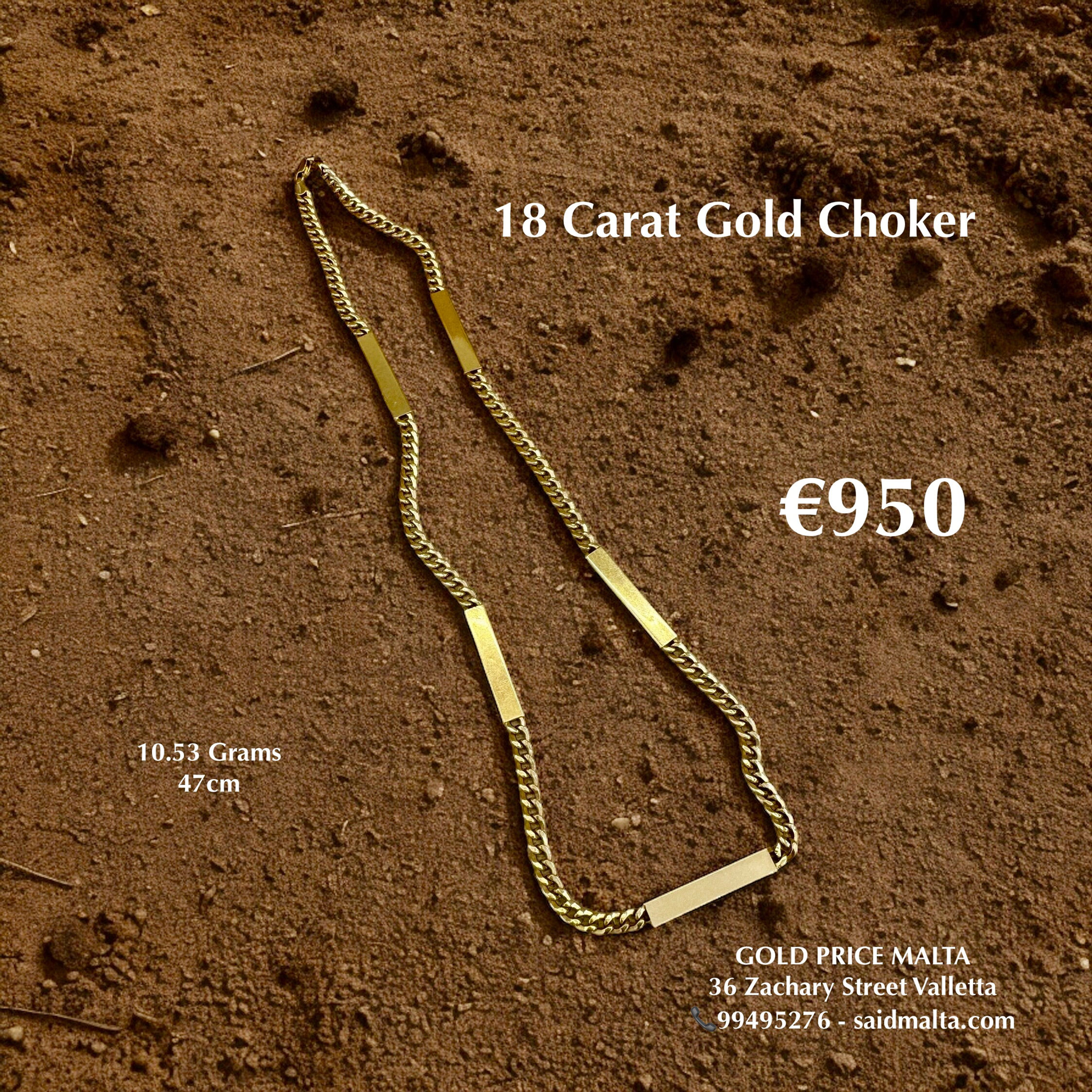 18 Carat Gold Choker