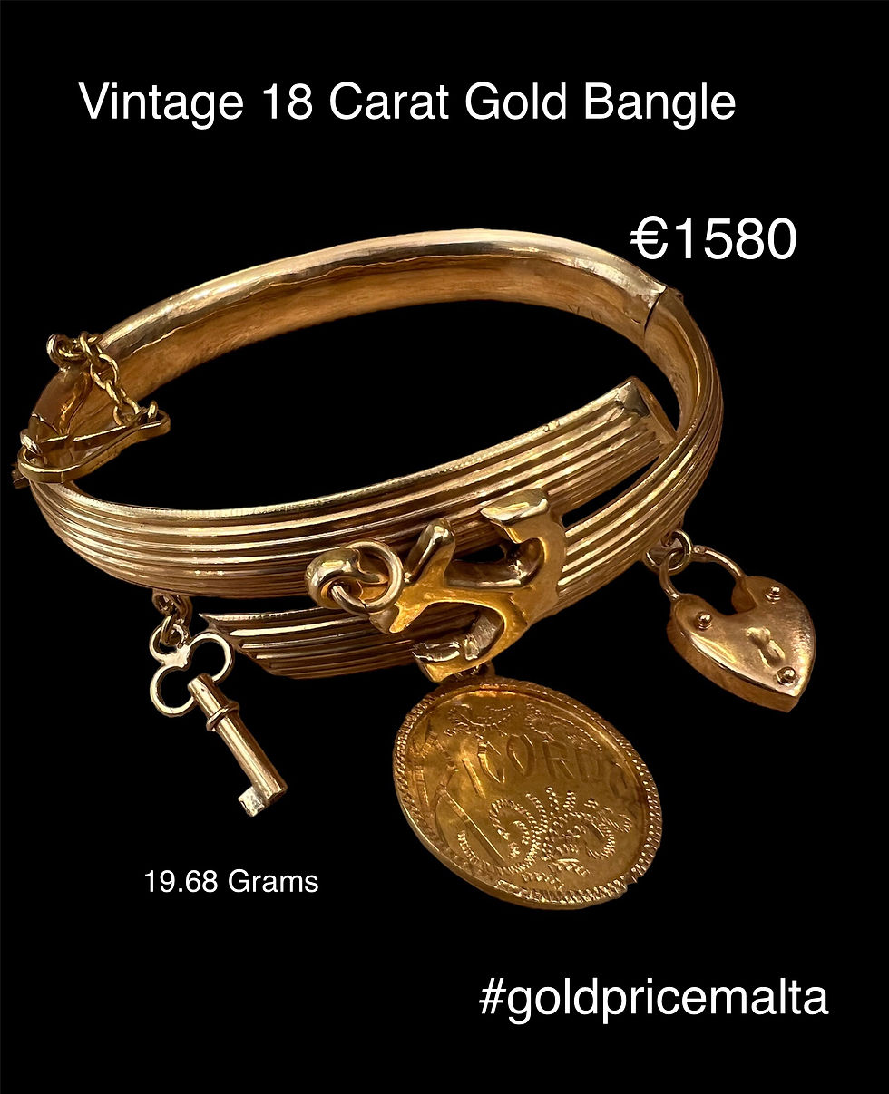 Vintage 18 Carat Gold Bagle