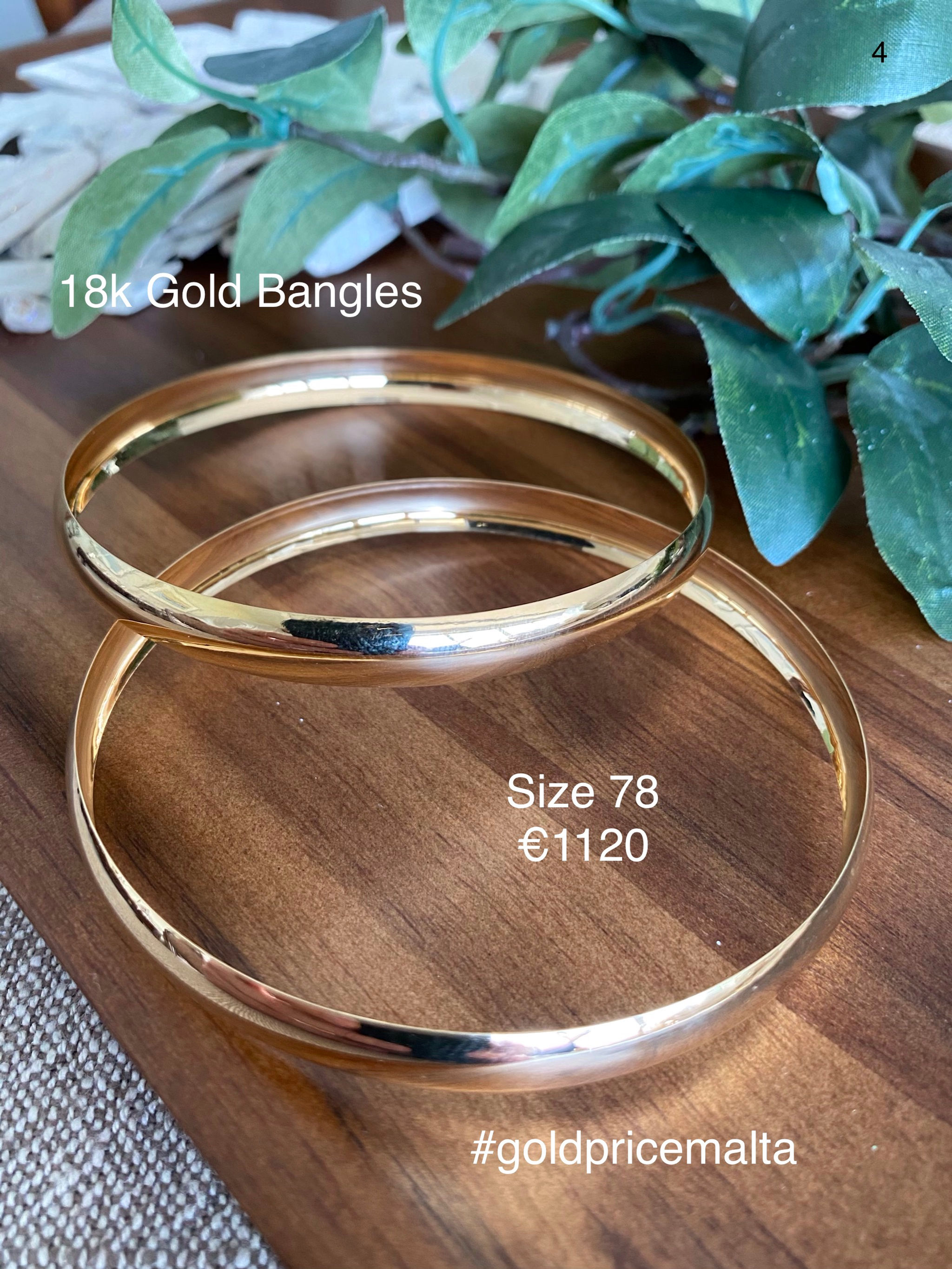 18 Carat Gold Bangles