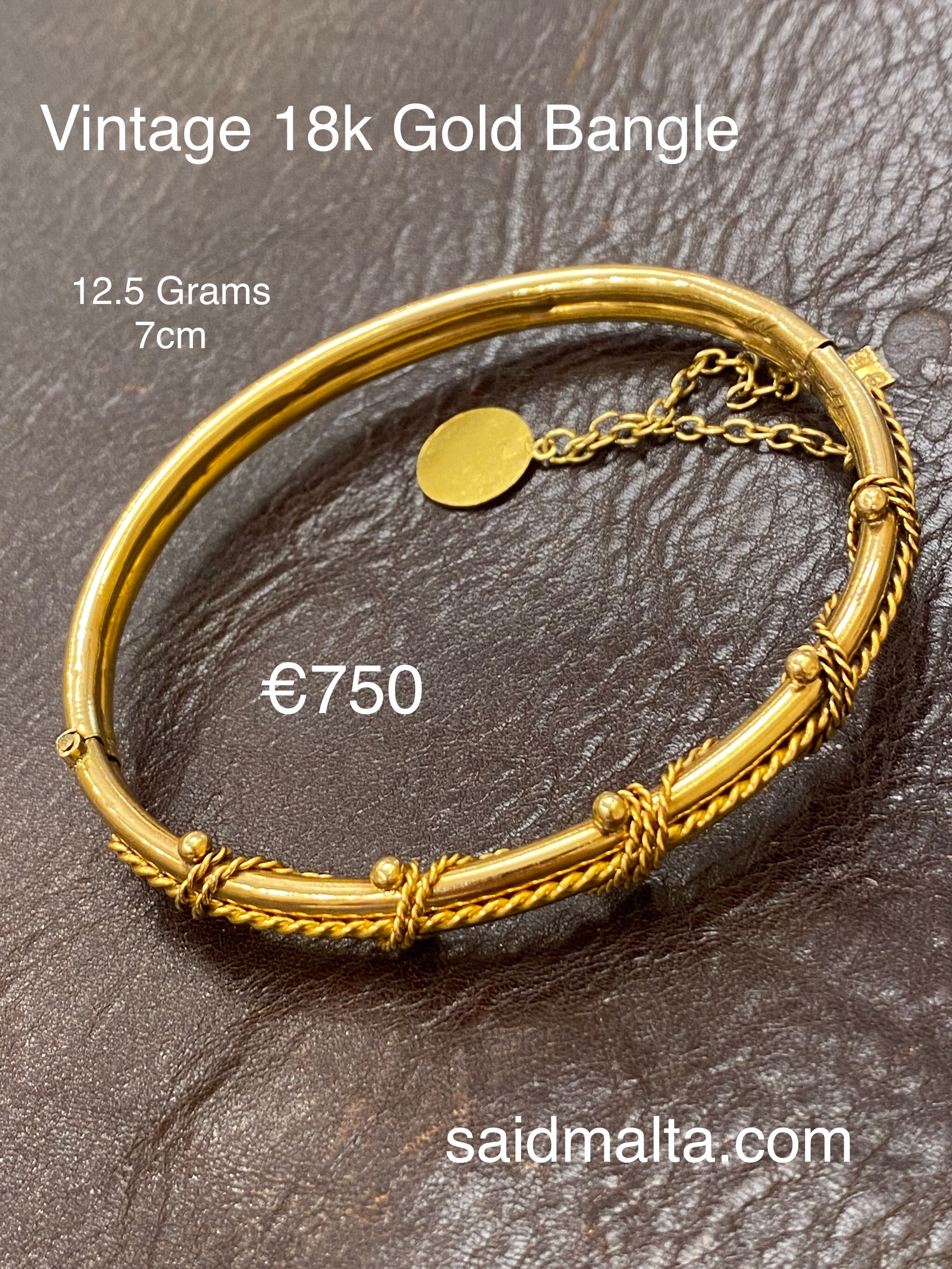Vintage 18 Carat Gold Bracelet