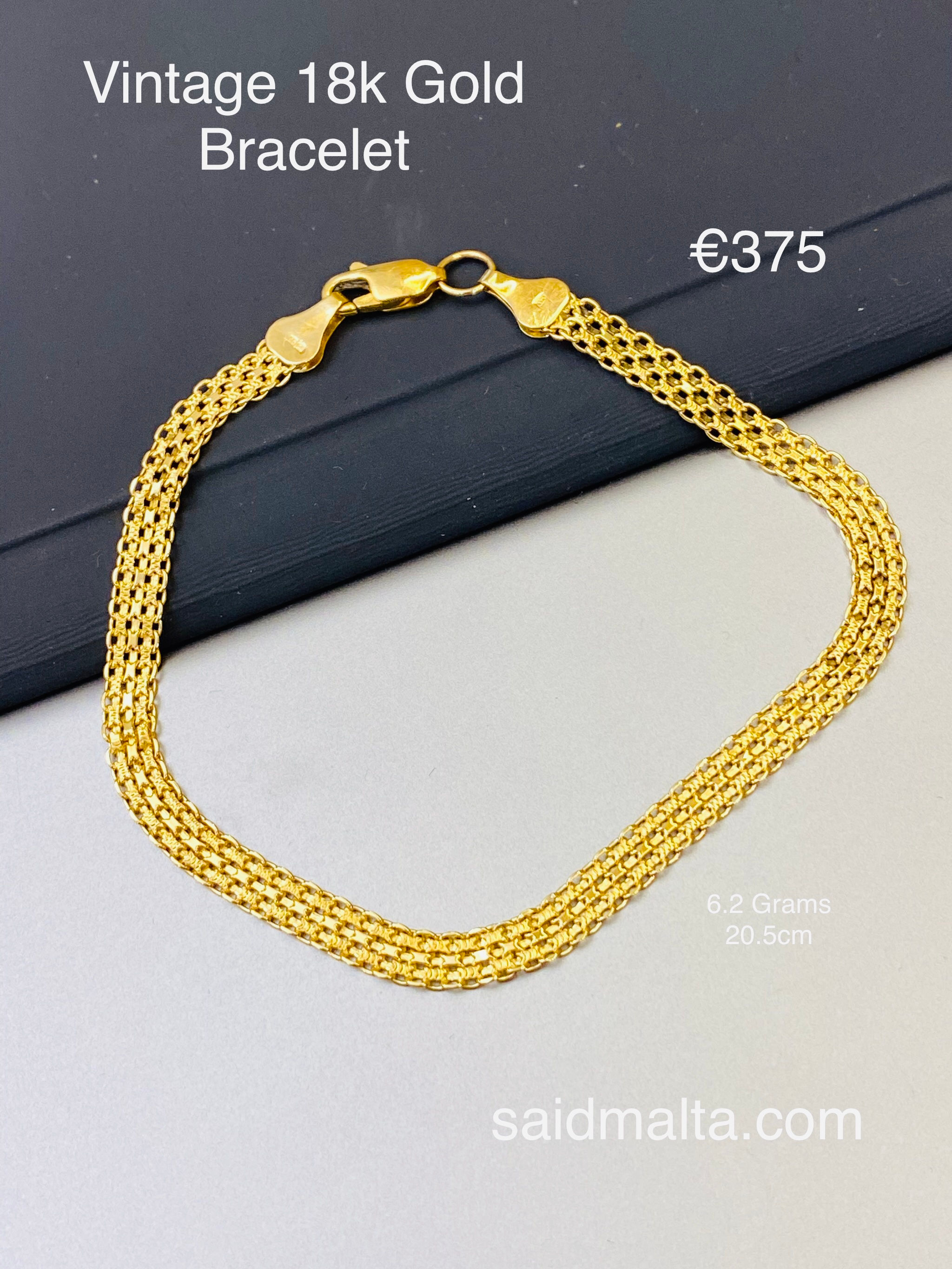 Vintage 18 Carat Gold Bracelet