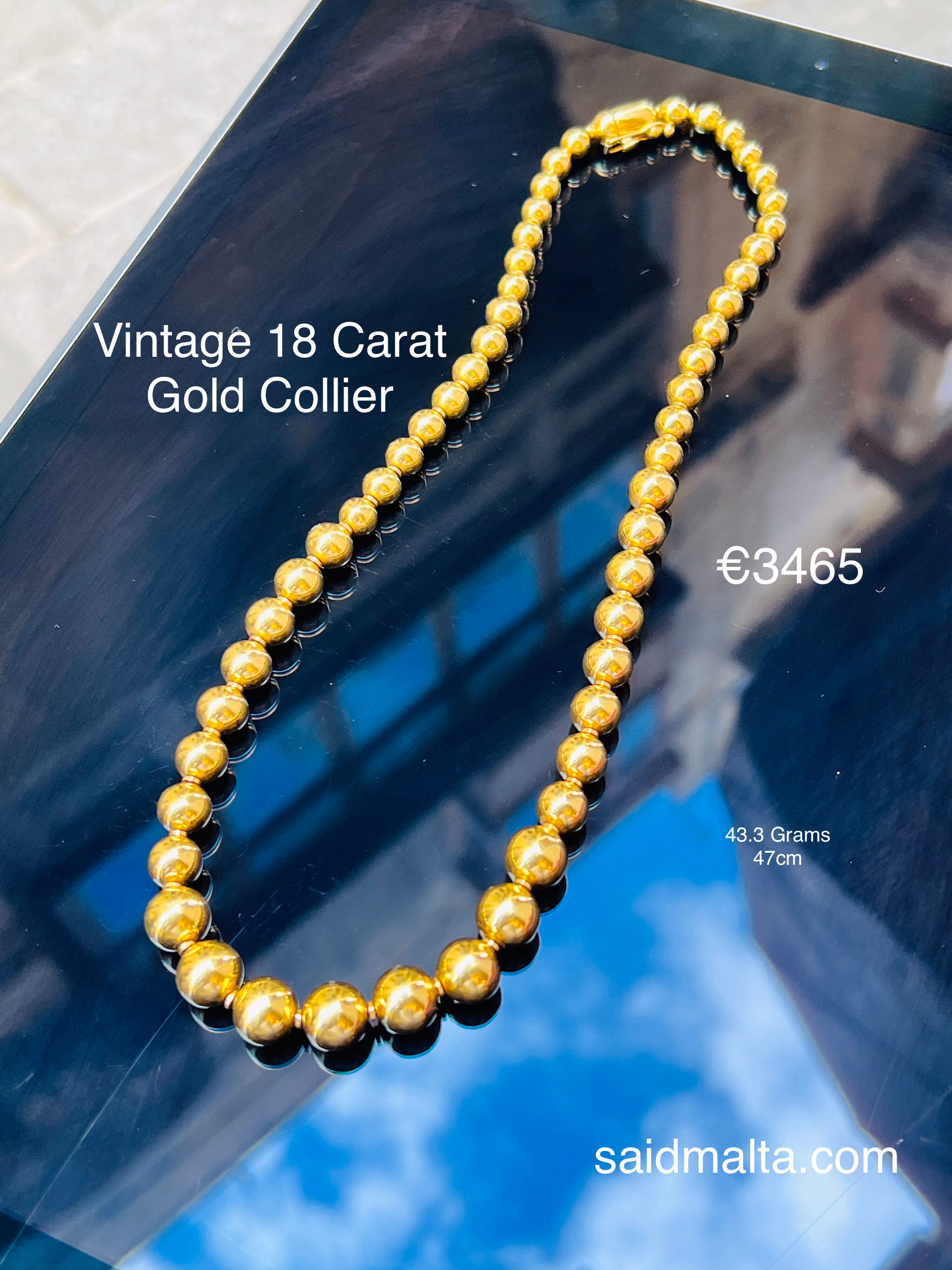 Vintage 18 Carat Gold Collier
