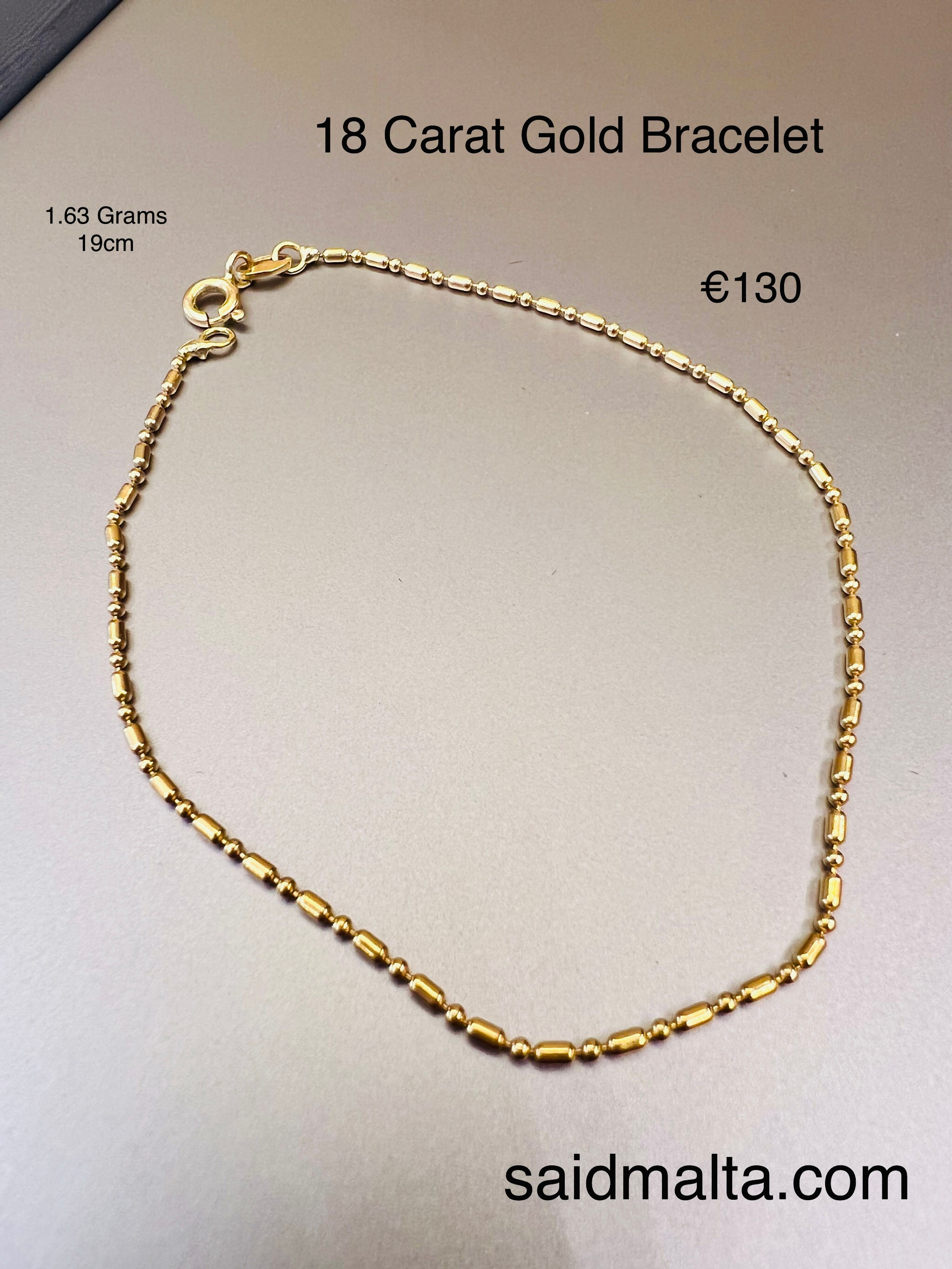 18 Carat Gold Bracelet