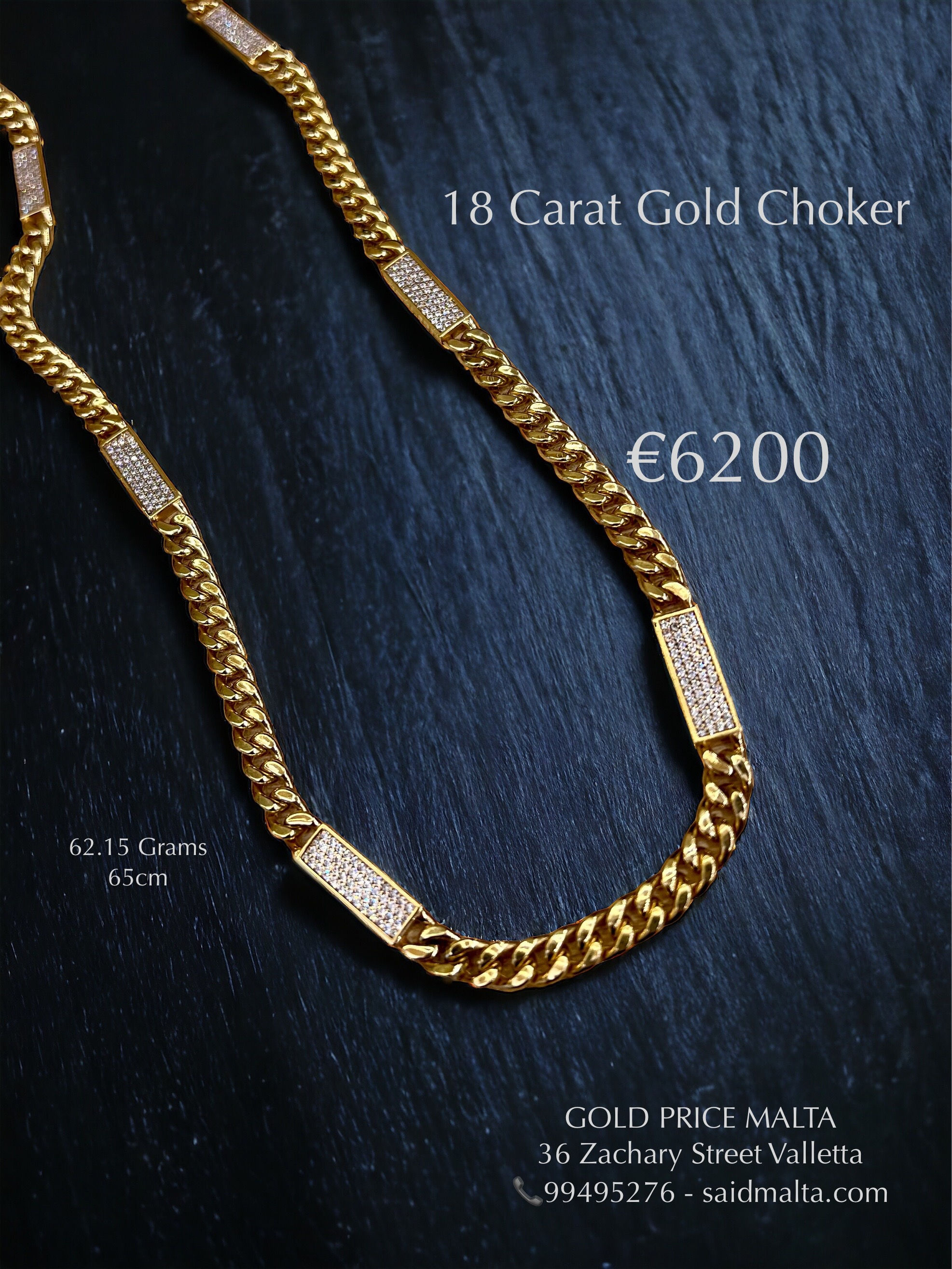 18 Carat Gold Choker