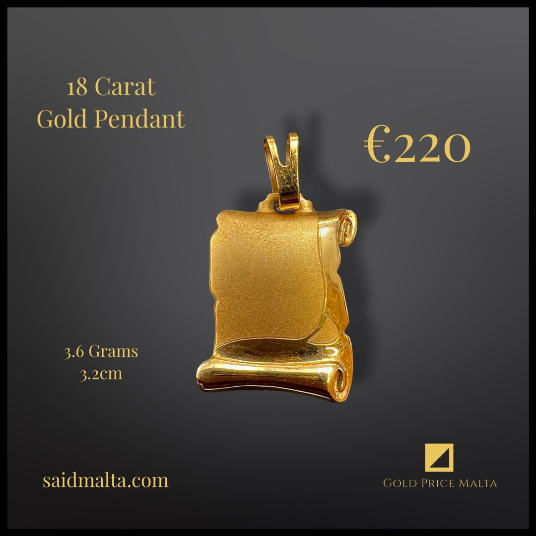 18 Carat Gold Pendant