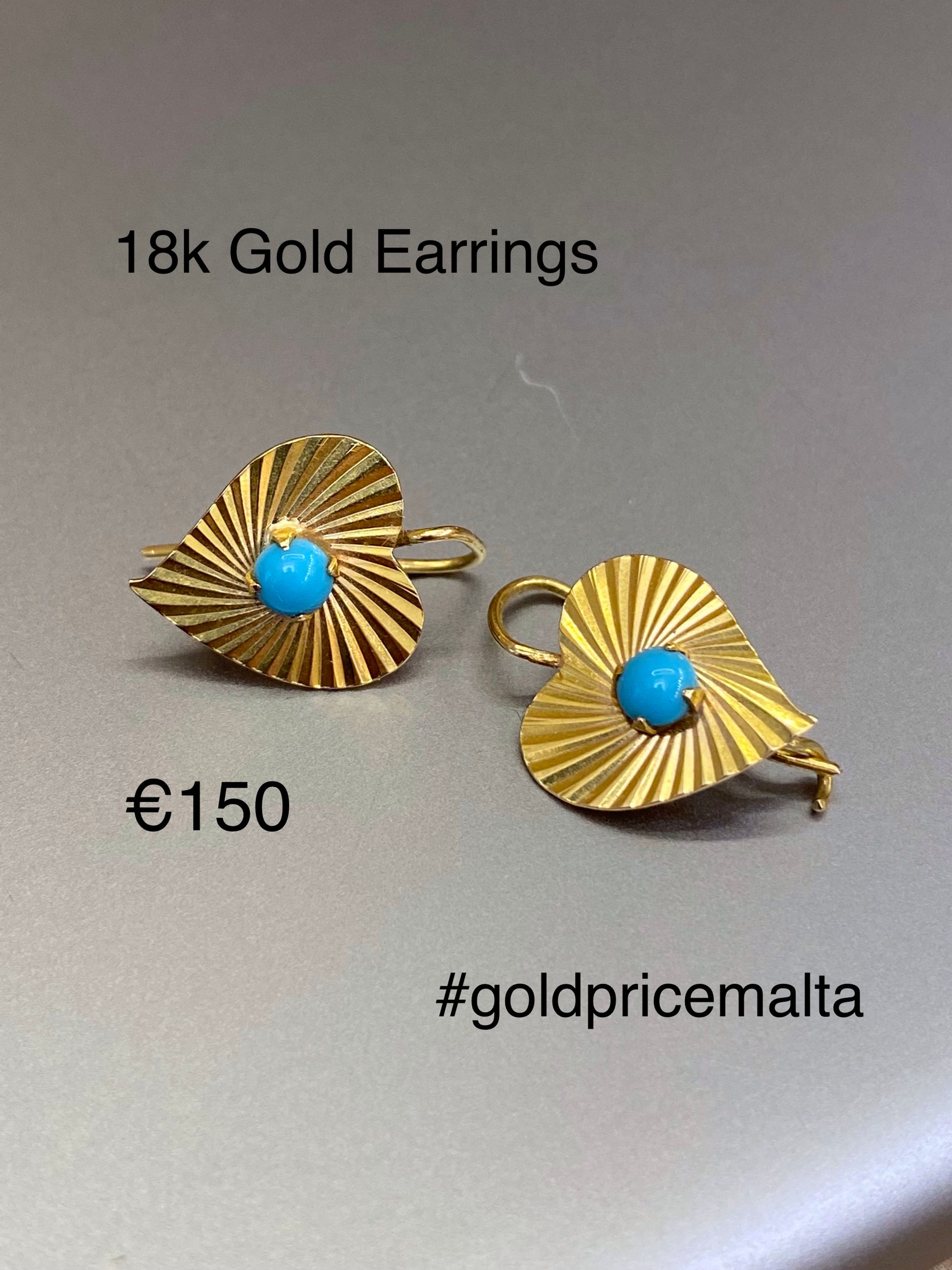18 Carat Gold Earrings