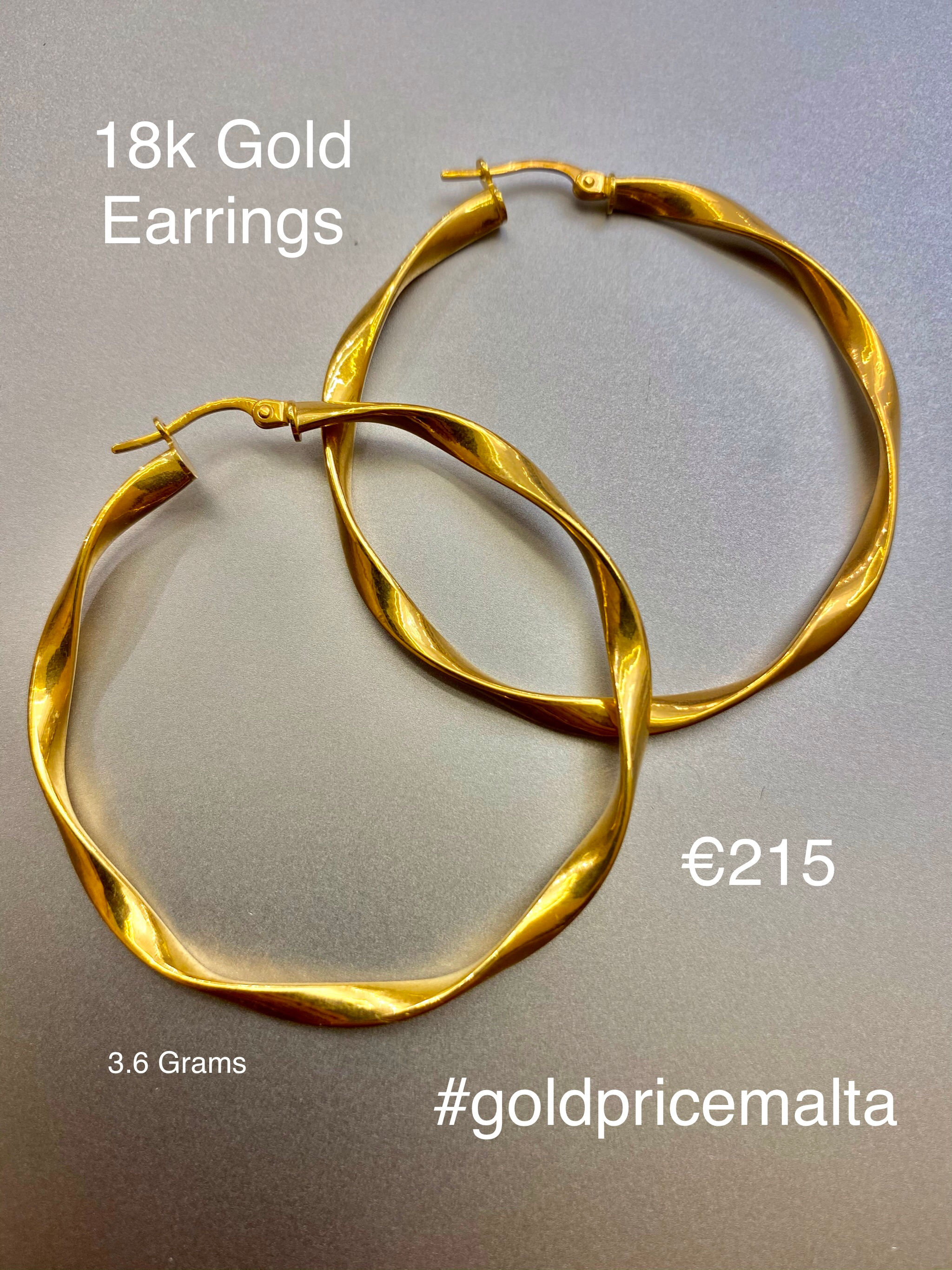 18 Carat Gold Earrings