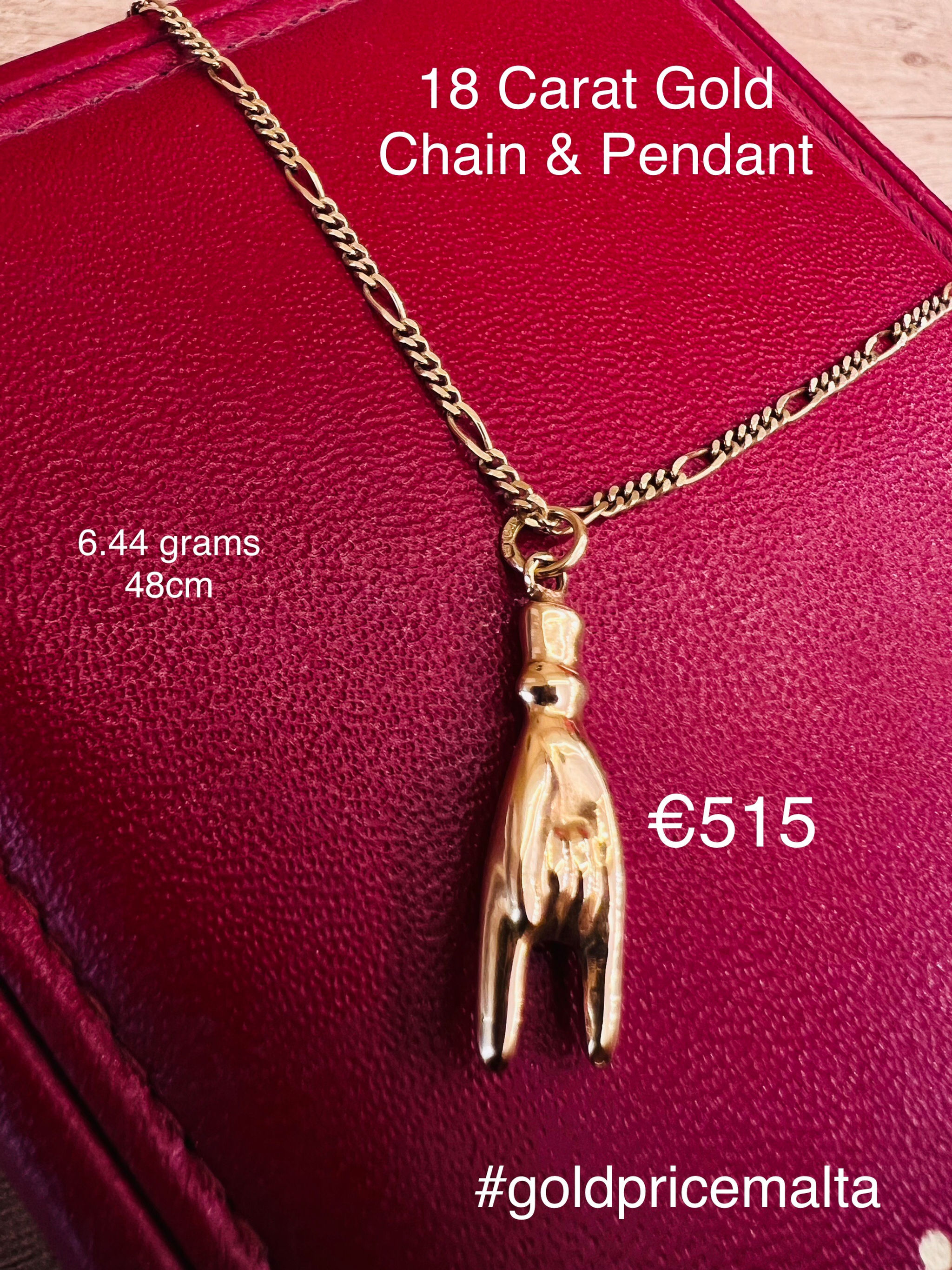 18 Carat Gold Chain & Pendant