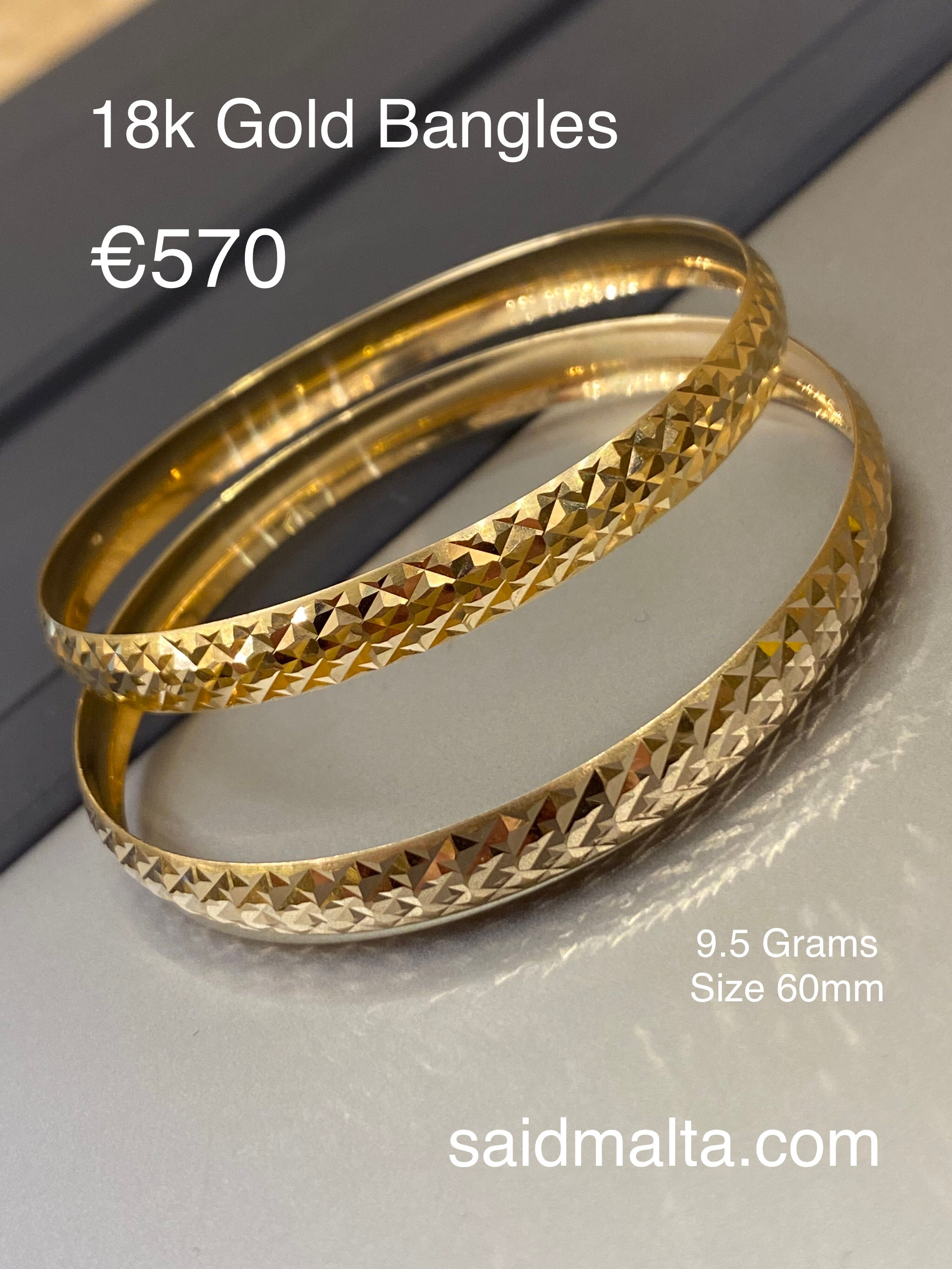 18 Carat Gold Bangles
