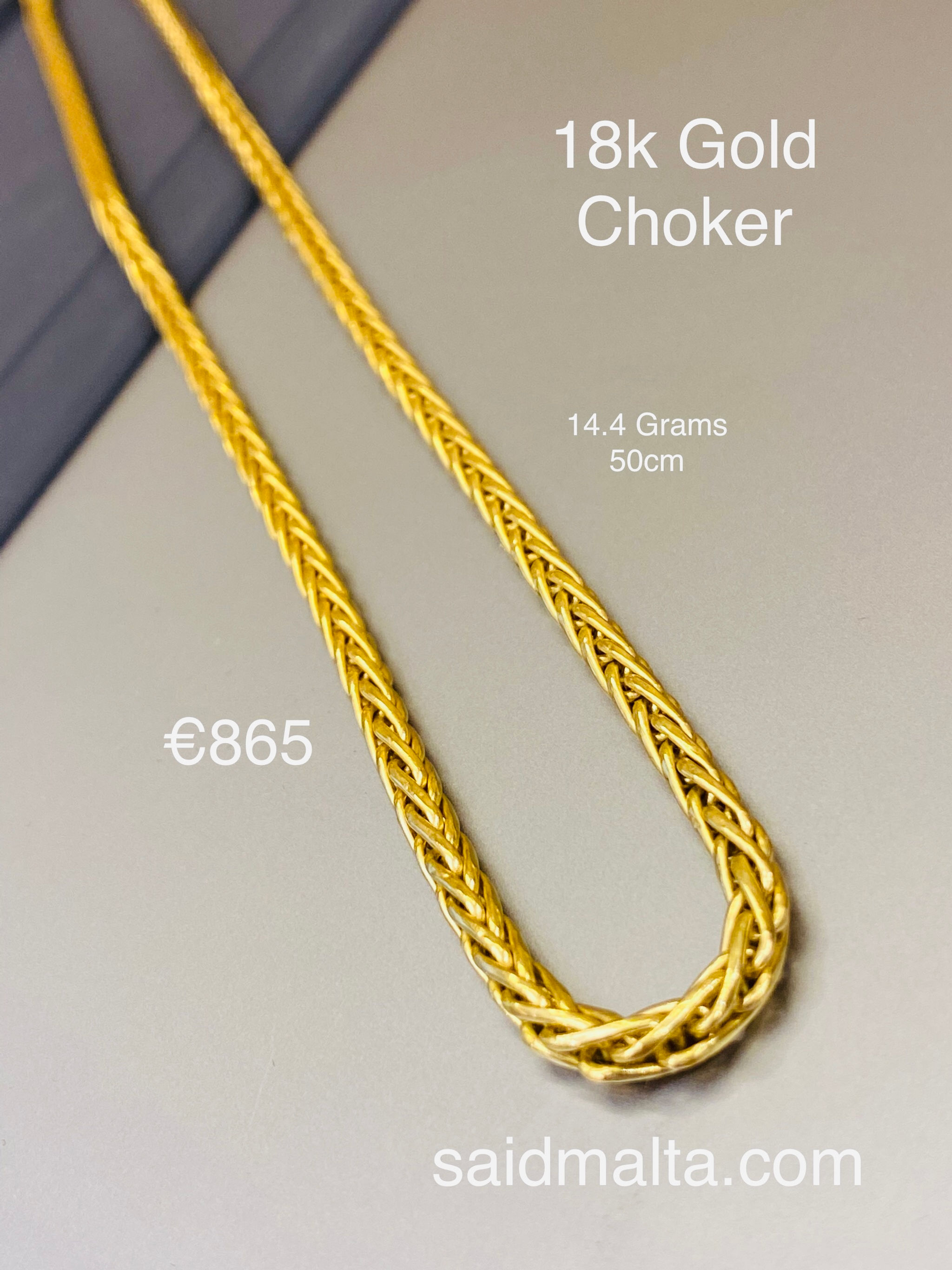 18 Carat Gold Choker