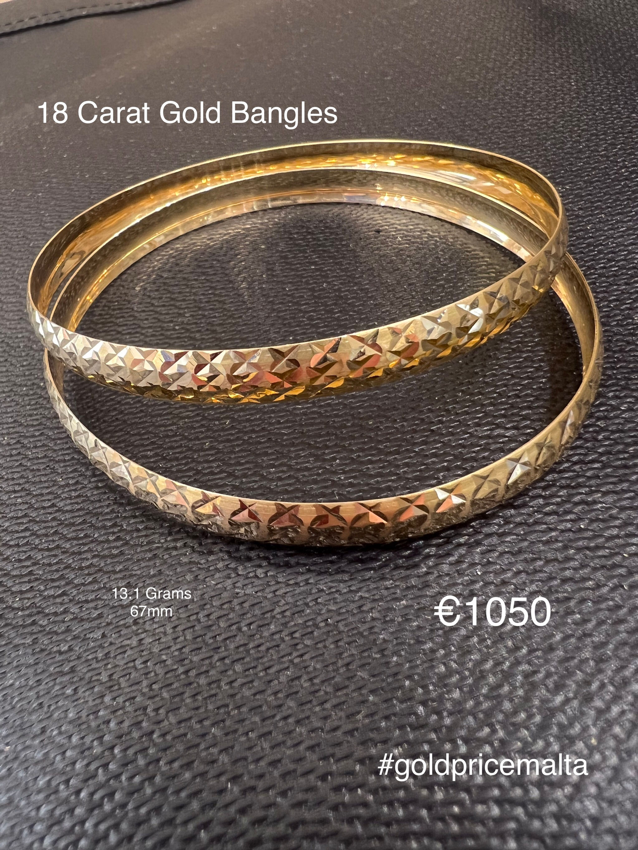 18 Carat Gold Bangles