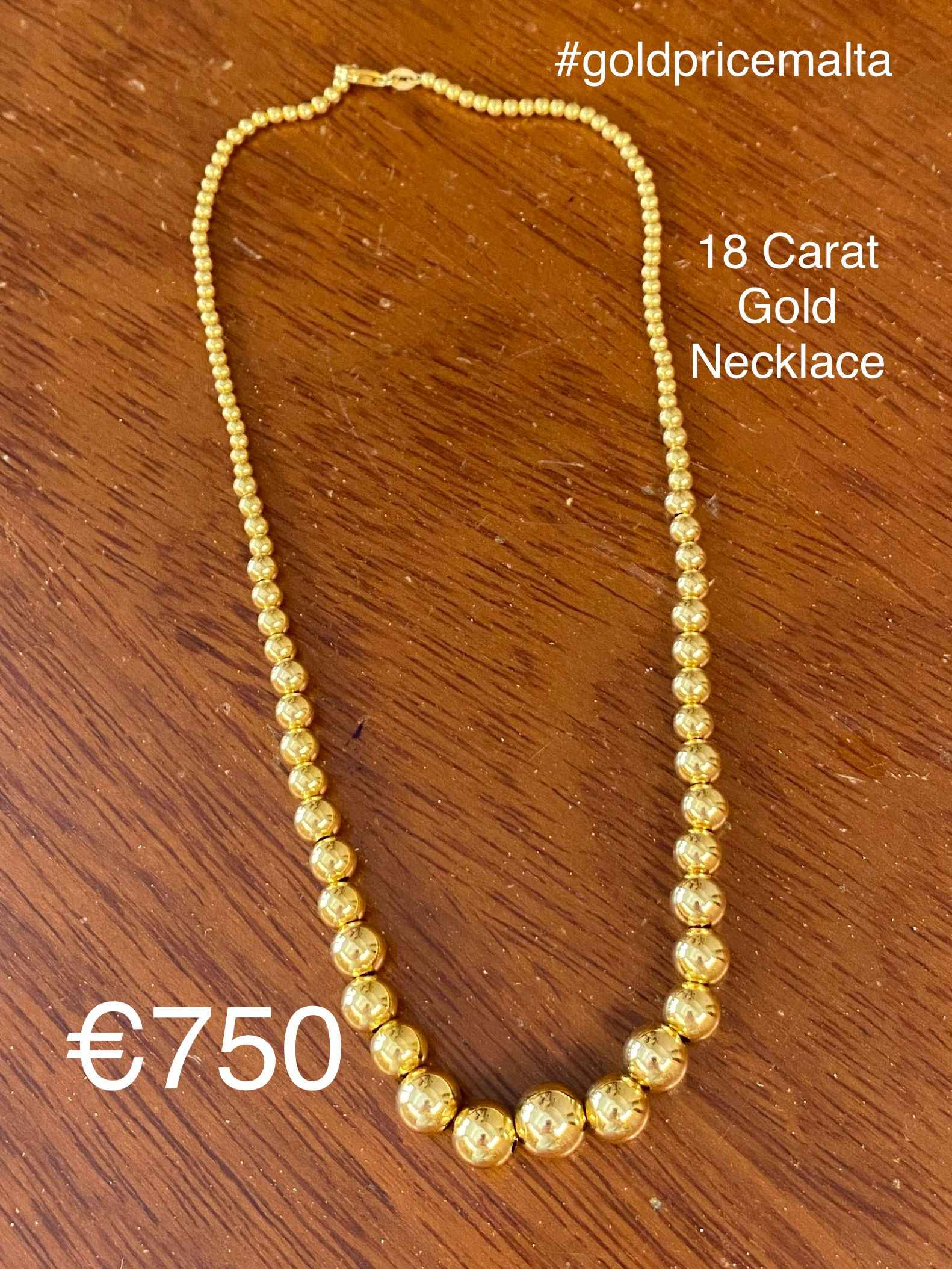 18 Carat Gold Necklace