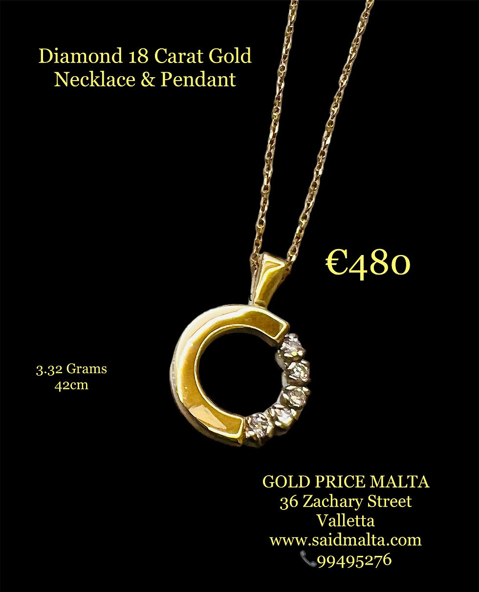 Diamond 18 Carat Gold Necklace & Pendant