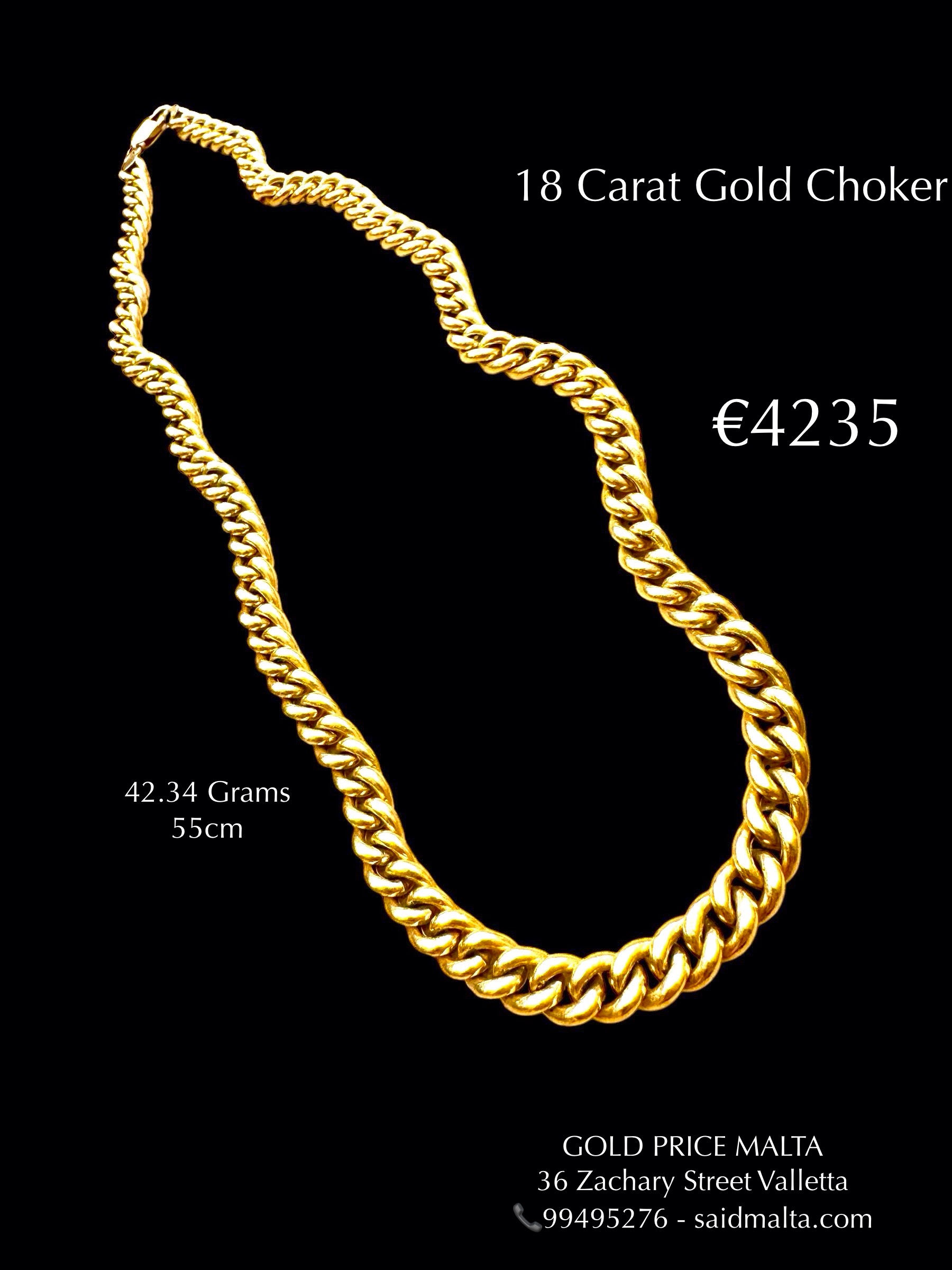 18 Carat Gold Choker