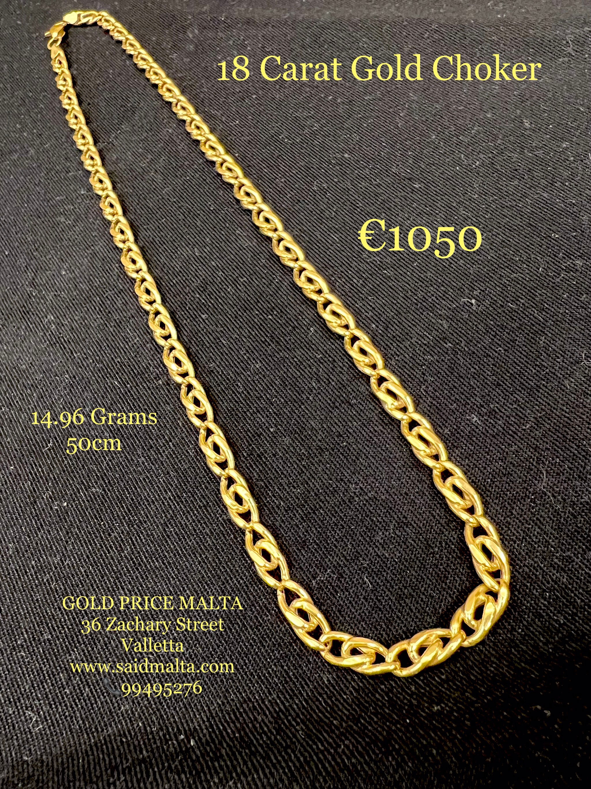 18 Carat Gold Choker